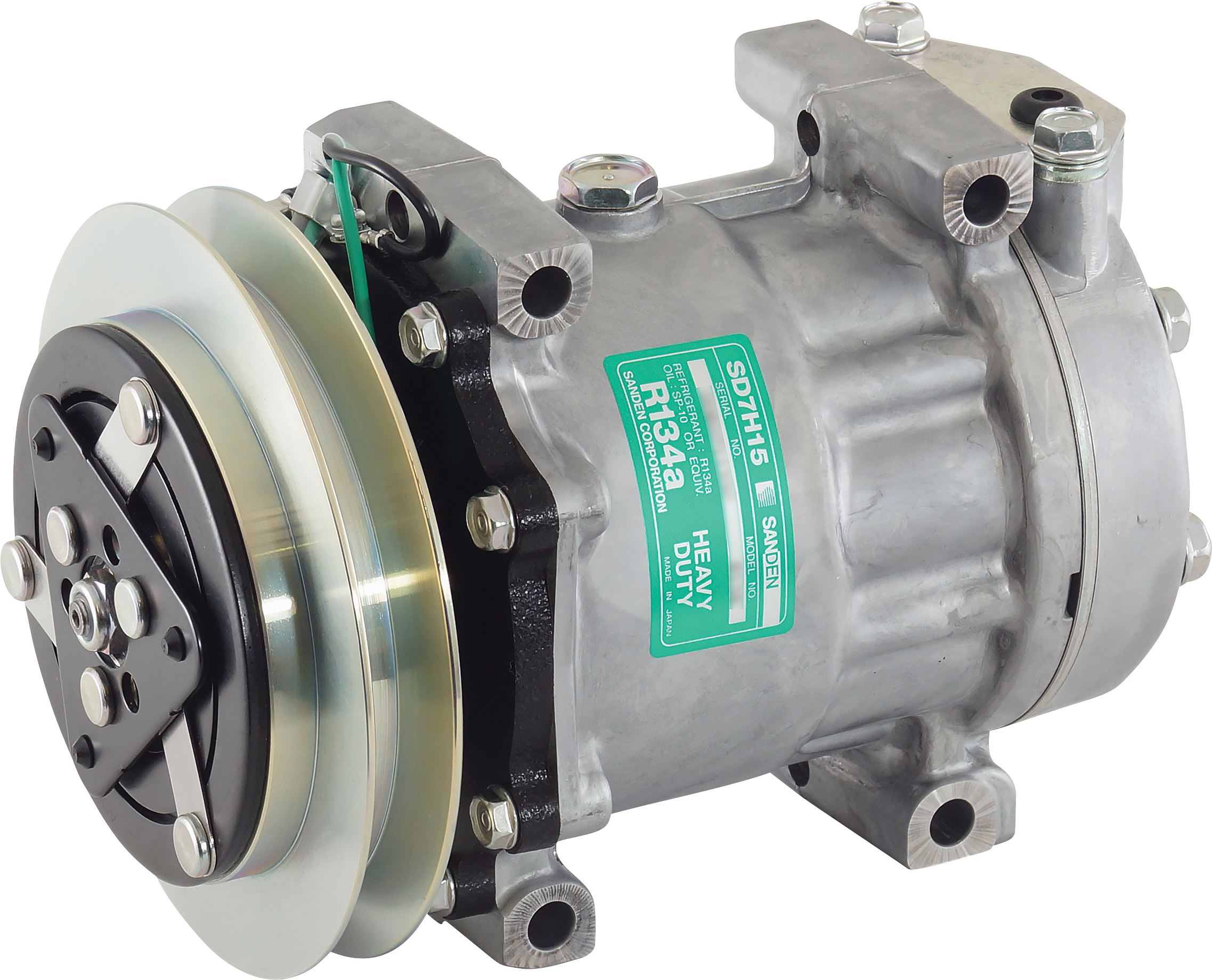 COMPRESSOR, SANDEN, SD7H15 8116, 24V, 1B, 146MM, US PAD, DIRECT MOUNT, R134A, ISUZU TRUCK F-SERIES 0