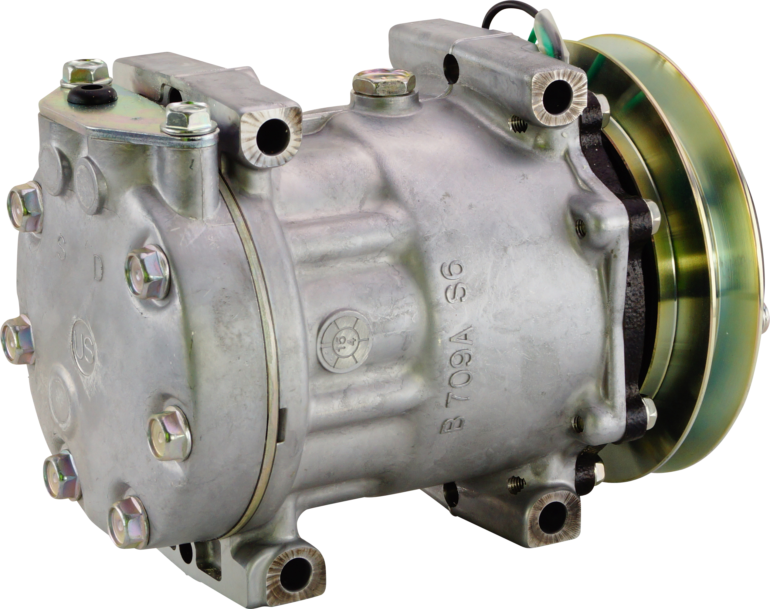 COMPRESSOR, SANDEN, SD7H15 8169A, 24V, 1B, 138MM, US PAD, DIRECT MOUNT, R134A