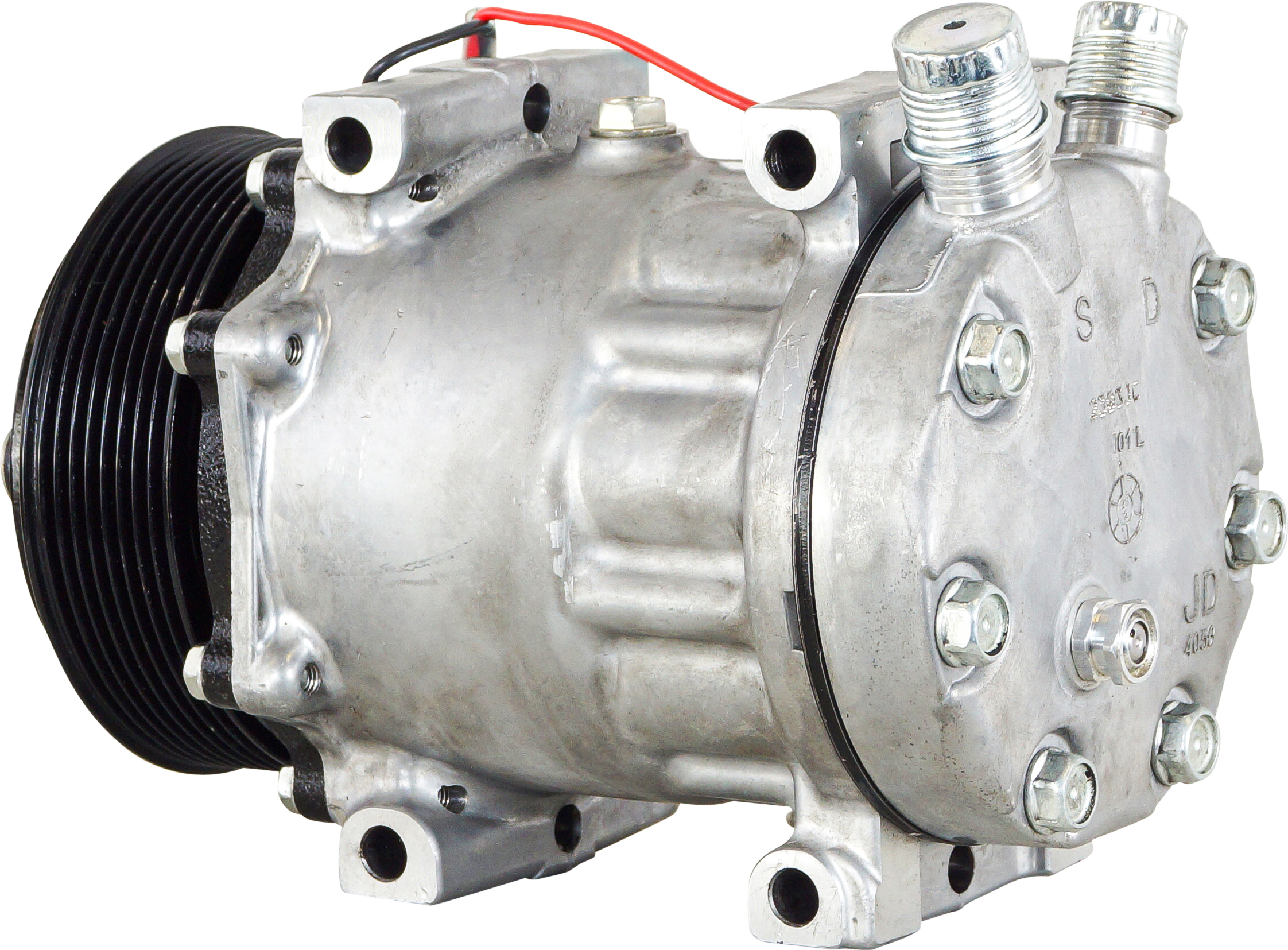COMPRESSOR, SANDEN, SD7H15, 12V, 10PV, 119MM, VERT O-RING, DIRECT MOUNT, R134A