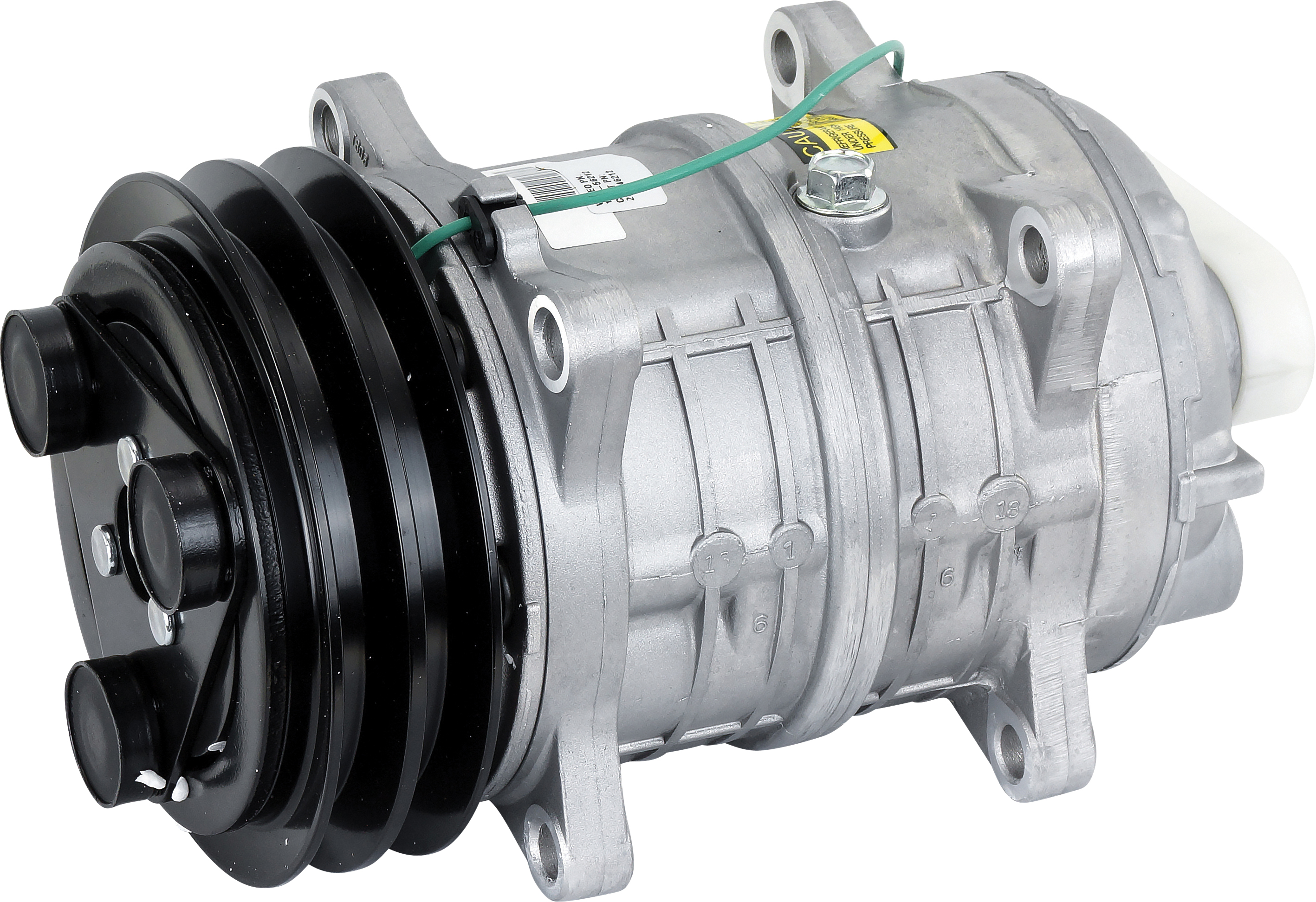 COMPRESSOR, TAMA, TM16HD, 12V, 2A, 135MM, REAR PAD, R134A, EAR MOUNT