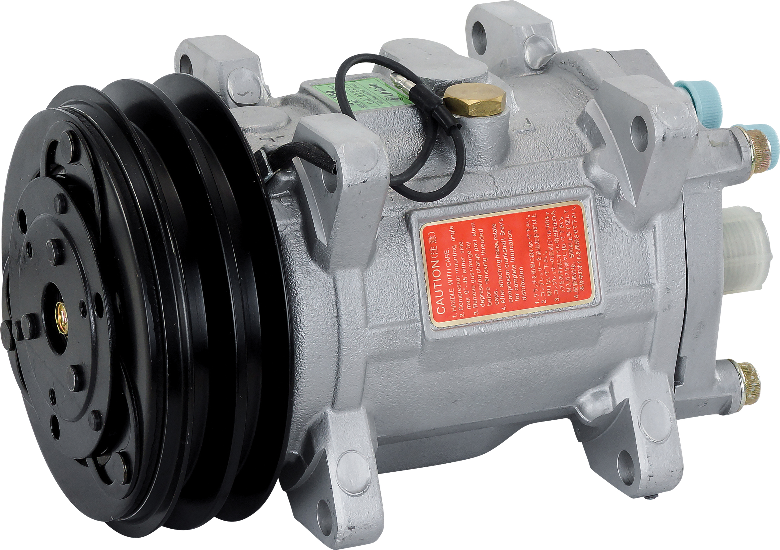 COMPRESSOR, UNICLA, UP150 6950, 12V, 2A, 132MM, REAR O-RING, R134A