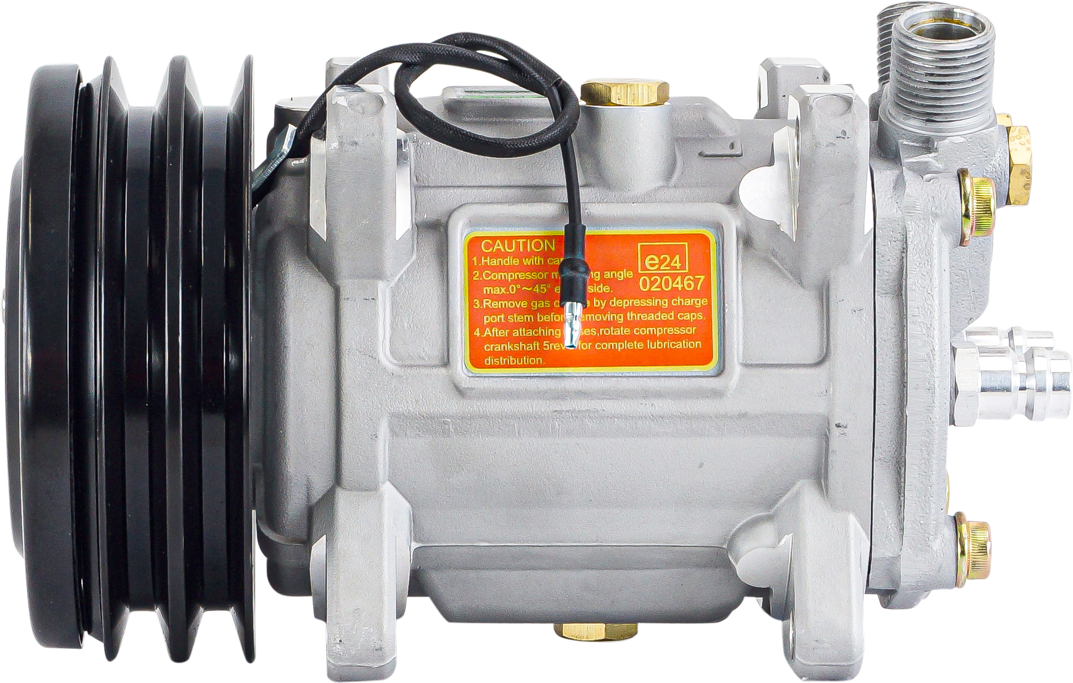 COMPRESSOR, UNICLA, UP150-6157, 12V, 2A, 132MM, VERT O-RING, R134A, WITH DUST COVER