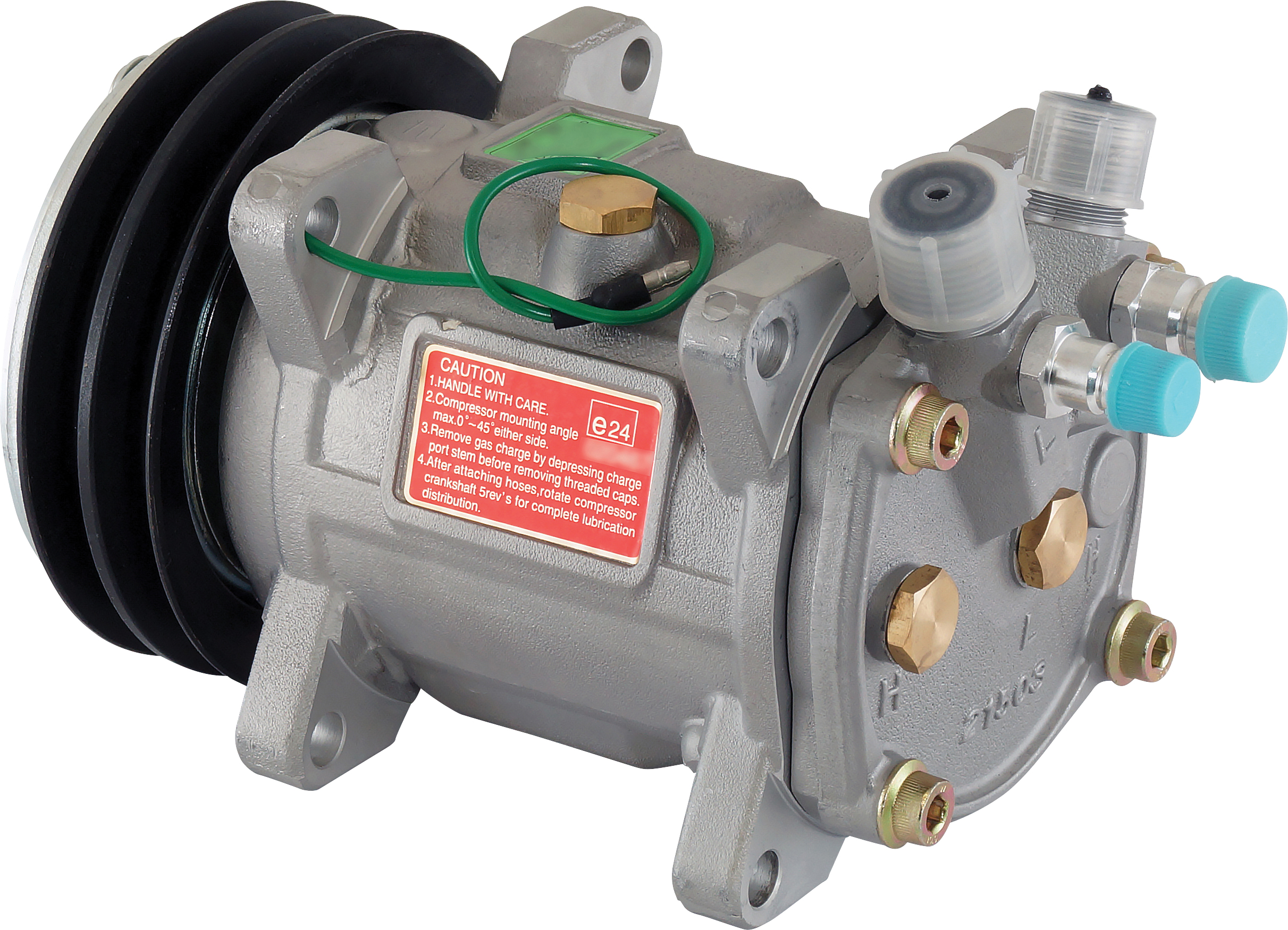 COMPRESSOR, UNICLA, UP150 4445, 24V, 2A, 132MM, VERT O-RING, R134A