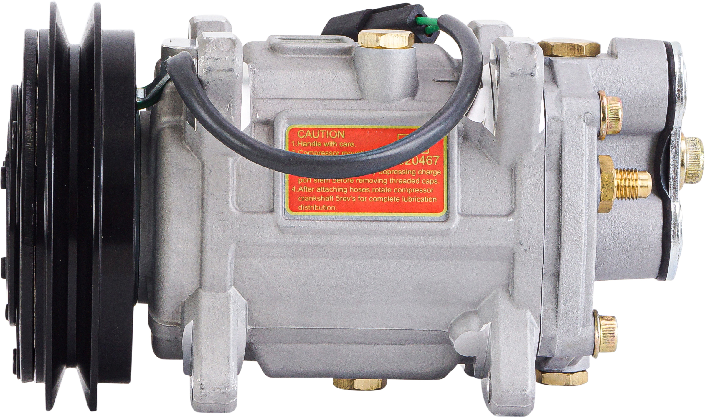 COMPRESSOR, UNICLA, UP150-7335, 24V, 1A, 140MM, REAR GM PAD, R134A, SUIT CATERPILLAR