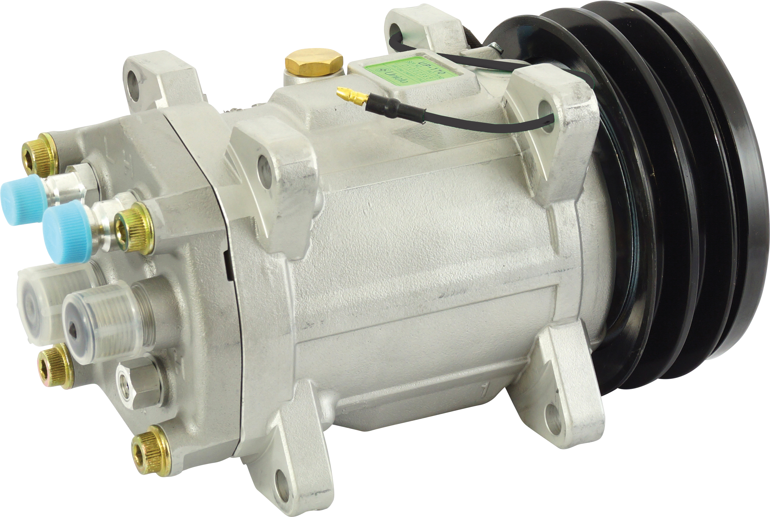 COMPRESSOR, UNICLA, UP170 3905, 12V, 2A, 132MM, REAR O-RING, R134A