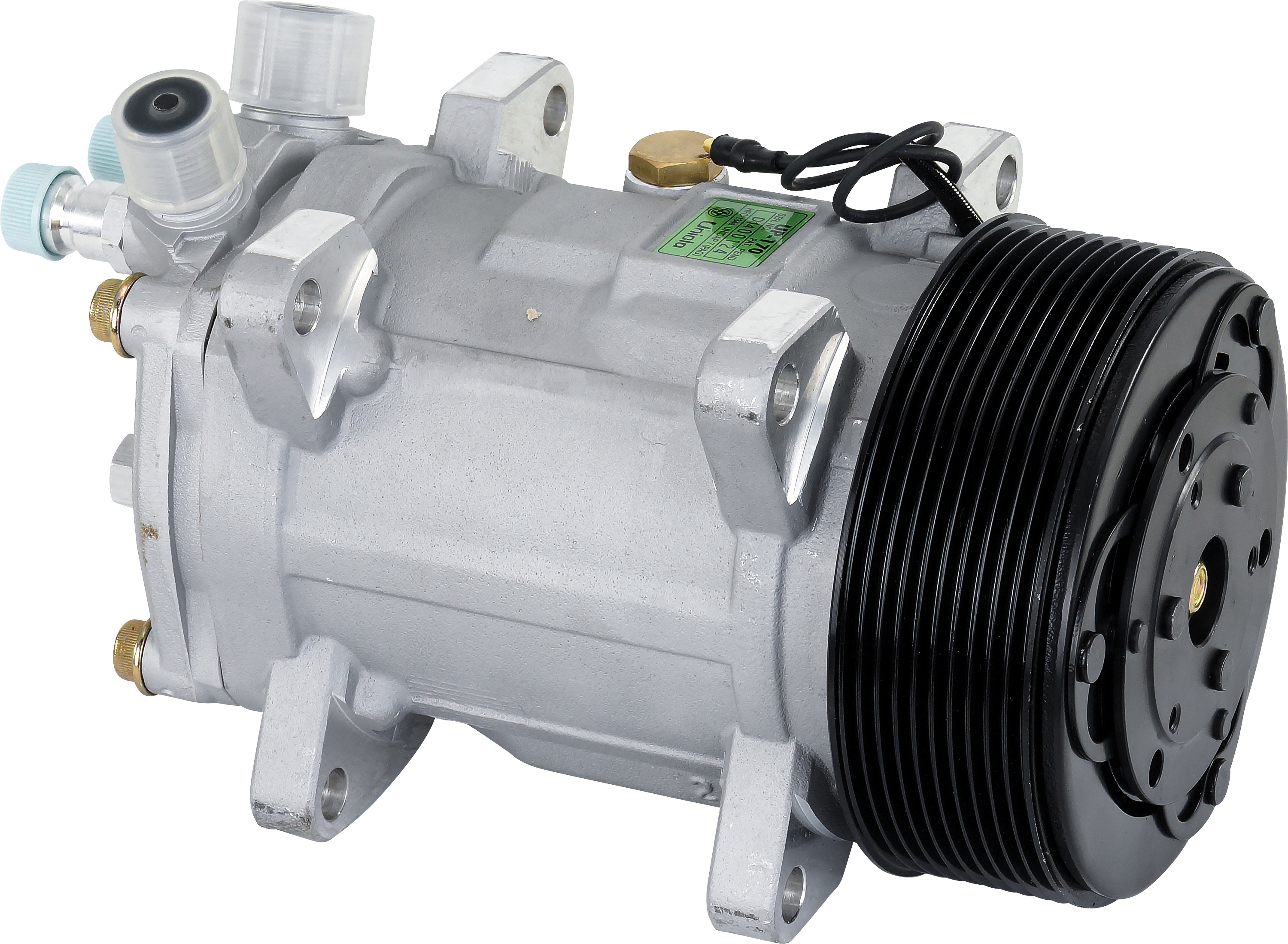 COMPRESSOR, UNICLA, UP170 6650, 12V, 10PV, 125MM, VERT O-RING, R134A