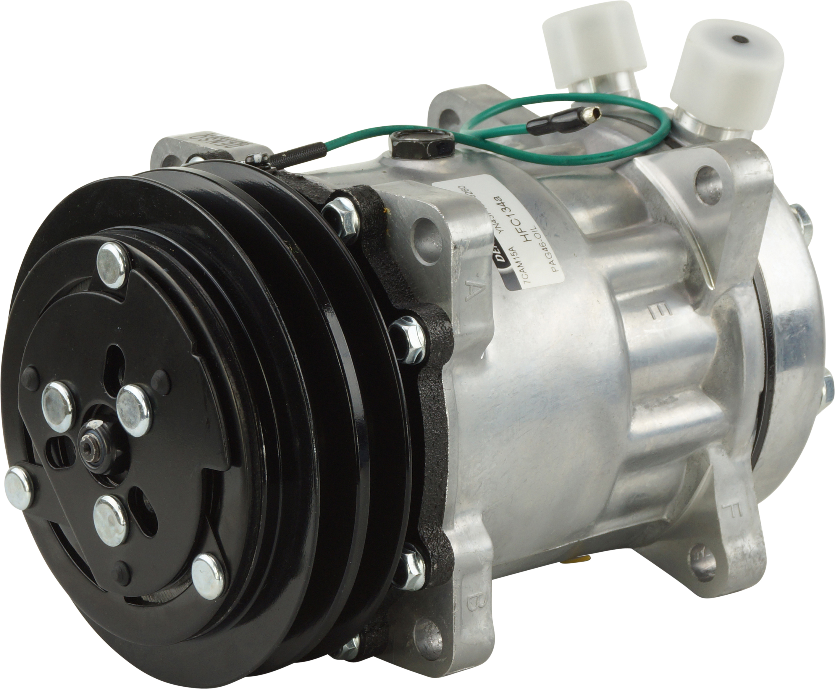 COMPRESSOR, DENSO, 24V, 2A, 132MM, VERT O-RING, R134A