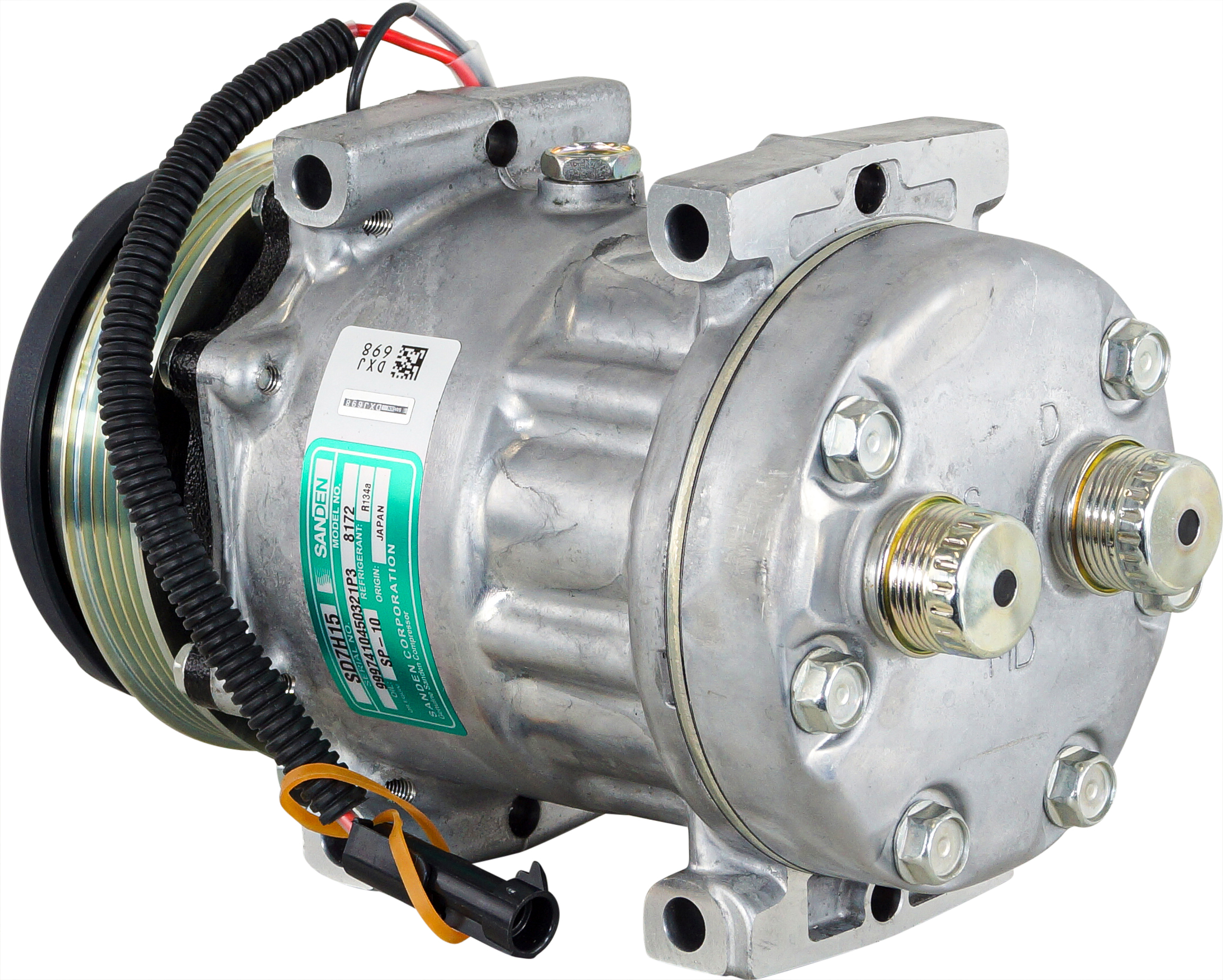 SANDEN SD7H15 8200 / 8172 COMP.120MM PV4 PULLEY - PACKARD CONNECTION