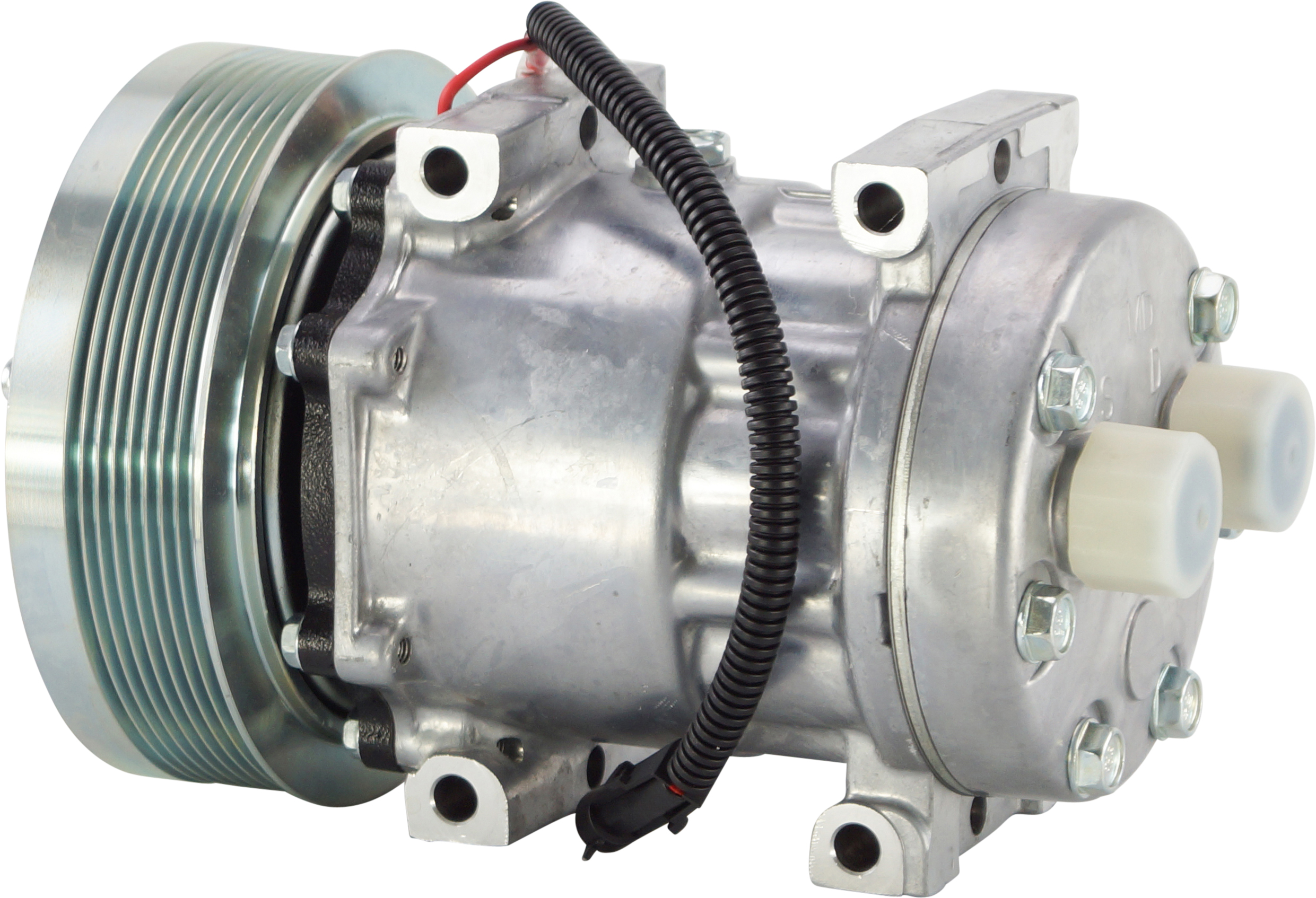 COMPRESSOR, CASE, NEW HOLLAND, S-SERIES (REPL SANDEN), U4768, 12V, 8PV, 152MM, REAR TUBE O-RING, DIR