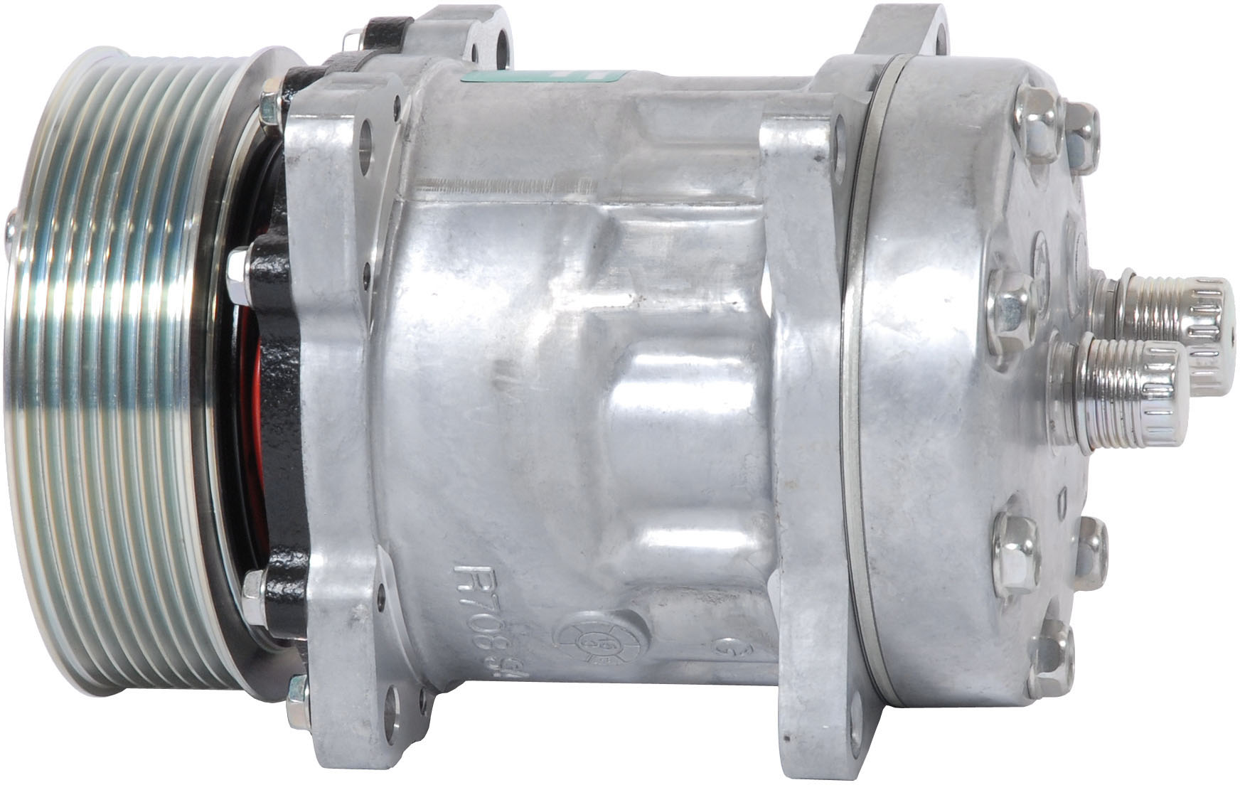 COMPRESSOR, CASE, NEW HOLLAND CT, TC, SANDEN, SD7H13, 12V, 8PV, 119MM, REAR O-RING, KG HEAD, EAR MOU