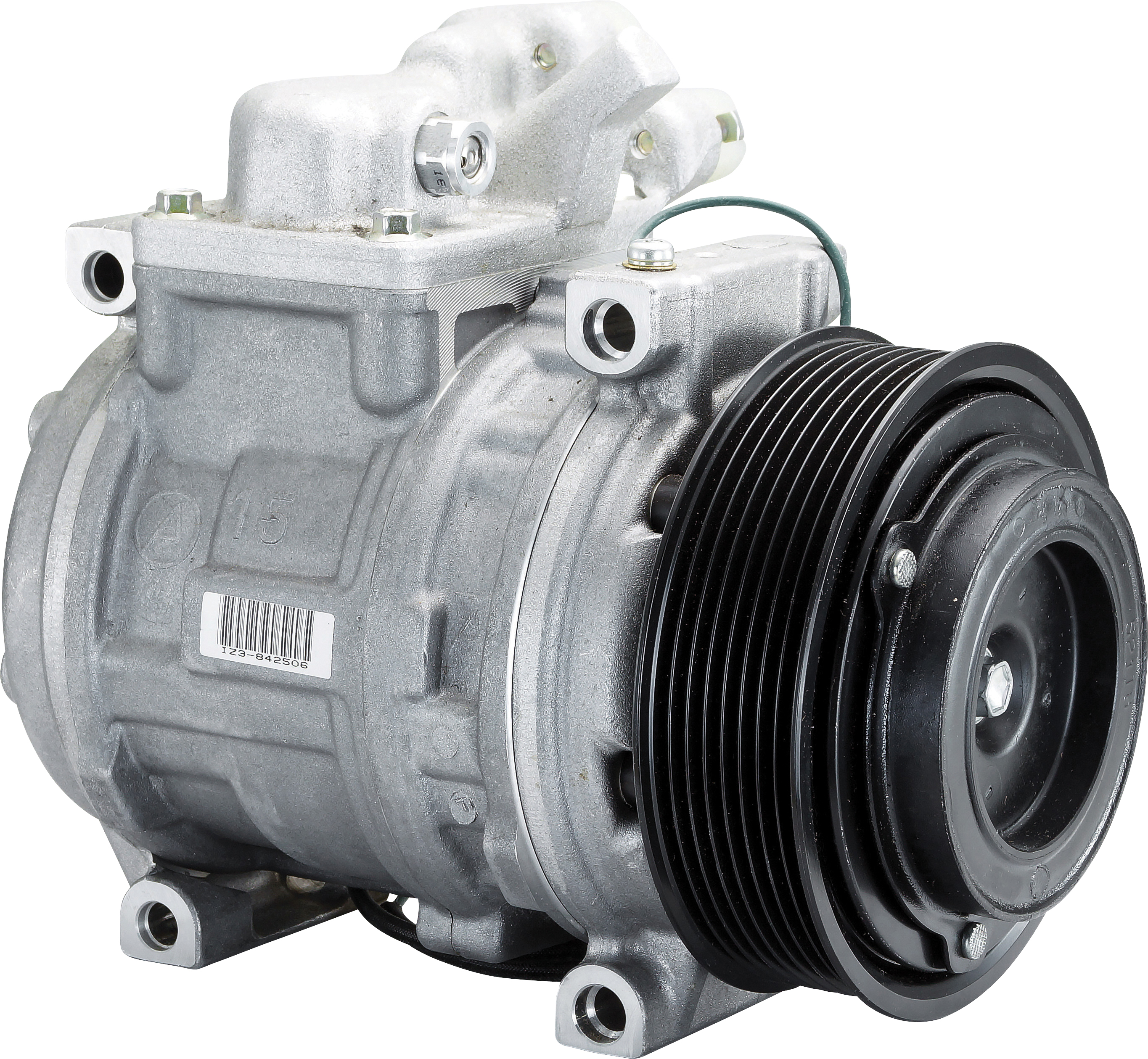 COMPRESSOR, CATERPILLAR, DENSO, 10PA15C, 24V, 8PV, 125MM, PAD, DIRECT MOUNT