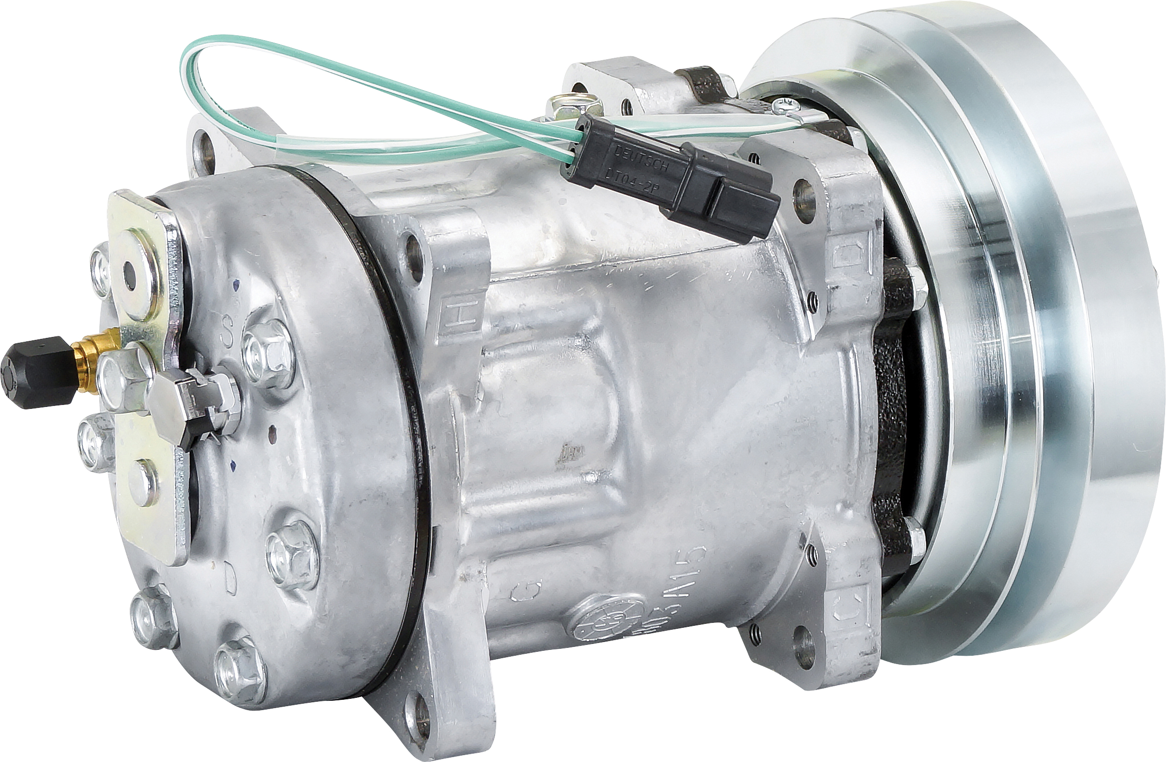 COMPRESSOR, CATERPILLAR, SANDEN, SD7H15 4479, 24V, 1A, 152MM, REAR PAD