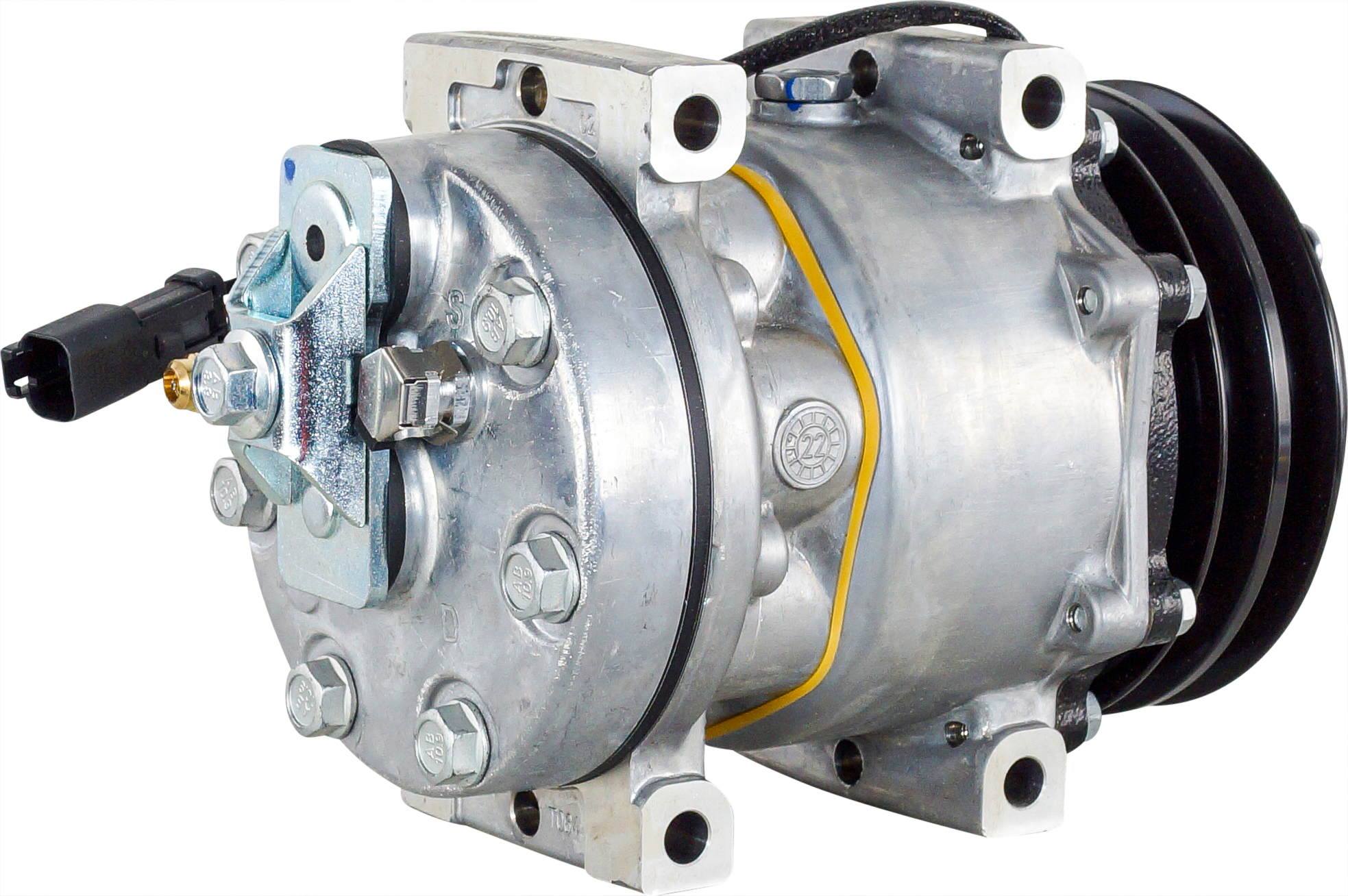 COMPRESSOR, CATERPILLAR E SERIES MINI EXCAVATORS 307E-308E2, 307, SD7H13, 12V, 2A, 125MM, GK HEAD, R