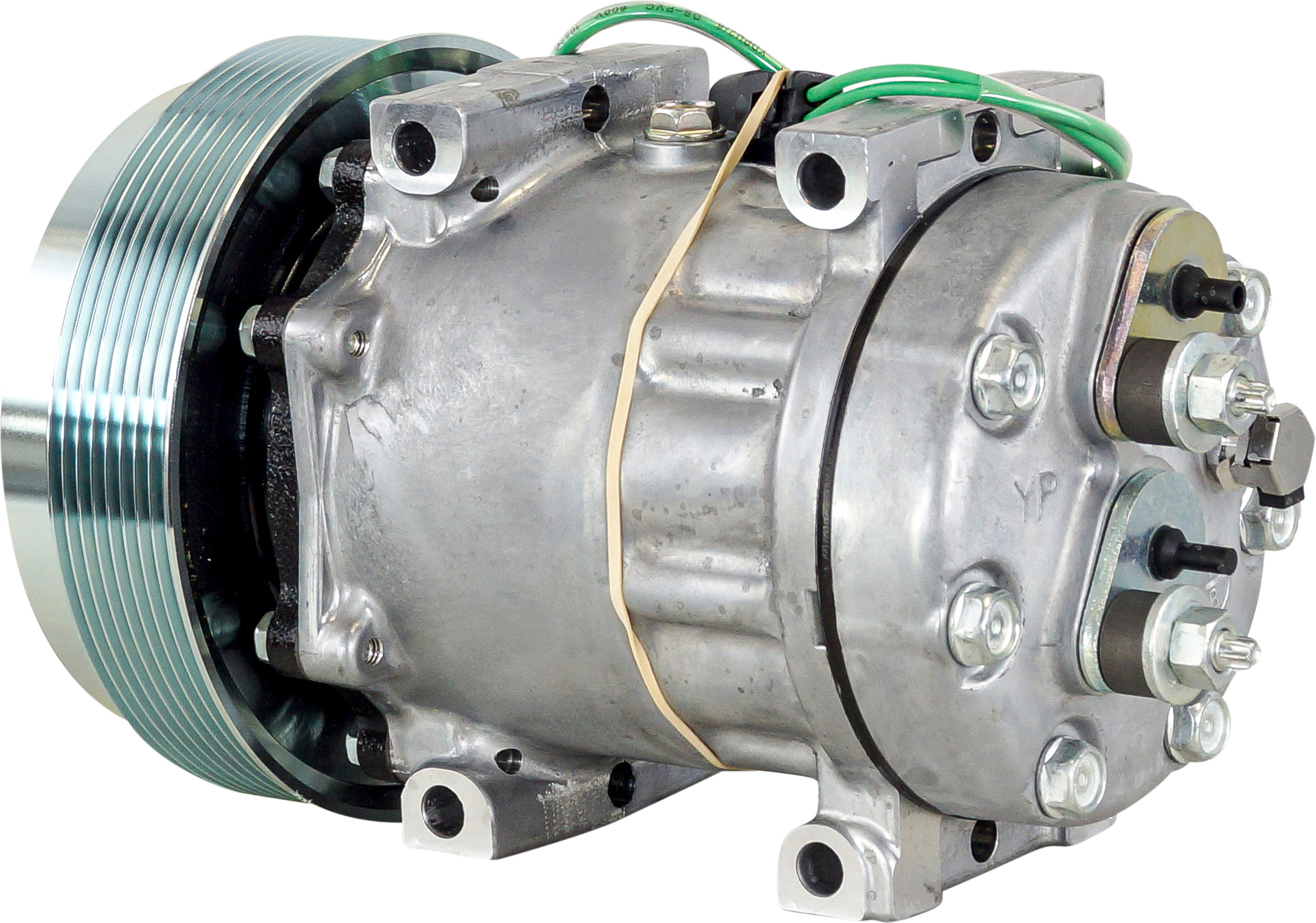 COMPRESSOR, CATERPILLAR, SANDEN, SD7H15, 24V, 8PV, 152MM, REAR PAD, DIRECT MOUNT