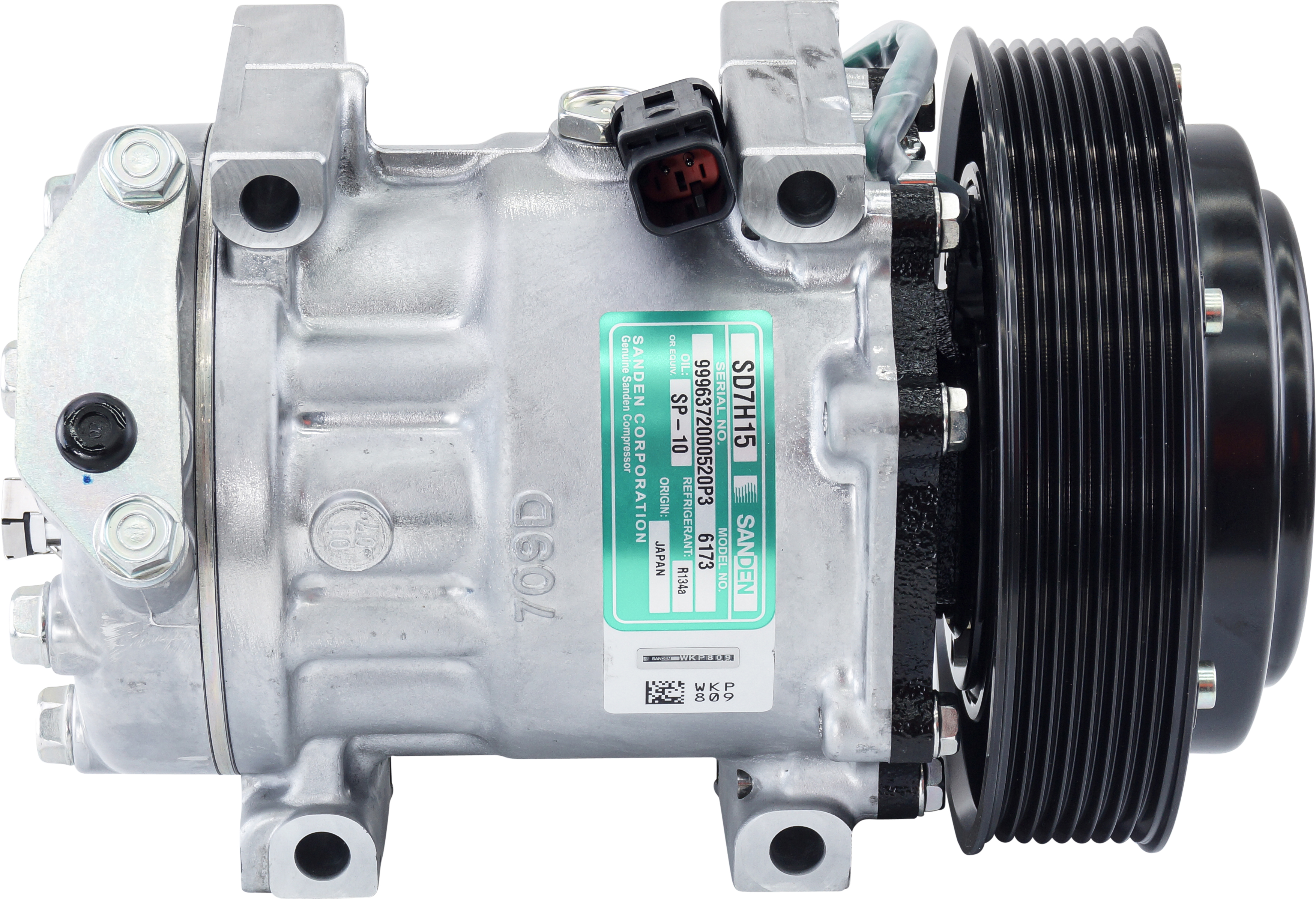 COMPRESSOR, CATERPILLAR, SANDEN, SD7H15, 6105, 24V, 8PV, 152MM, DIRECT MOUNT