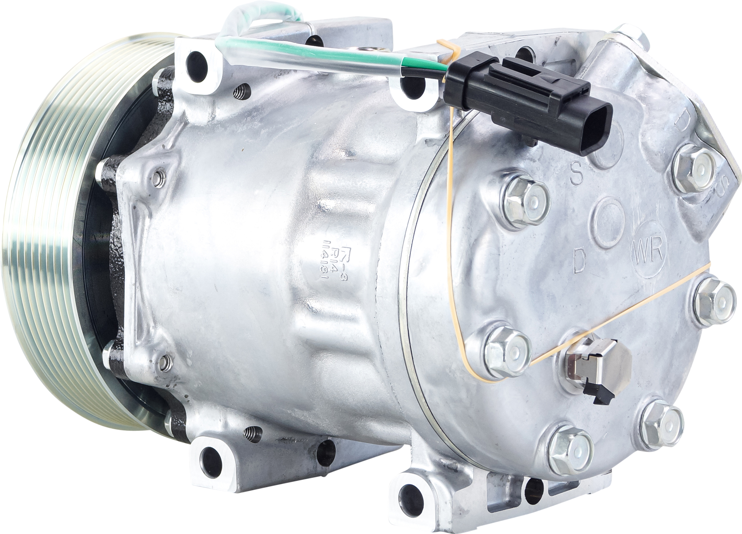 COMPRESSOR, CATERPILLAR EXCAVATOR 314E, 314F, 315F CR / LCR, SANDEN, SD7H15, 24V, 8PV, 133MM, DIRECT