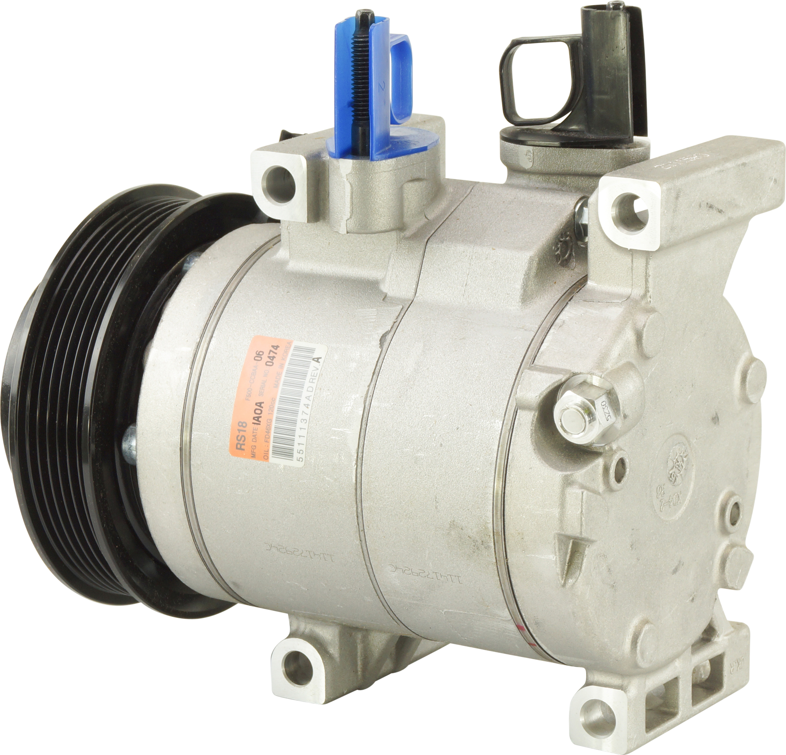 COMPRESSOR, JEEP WRANGLER V6 3.6L 02/12-, HALLA, RS18, 6PV