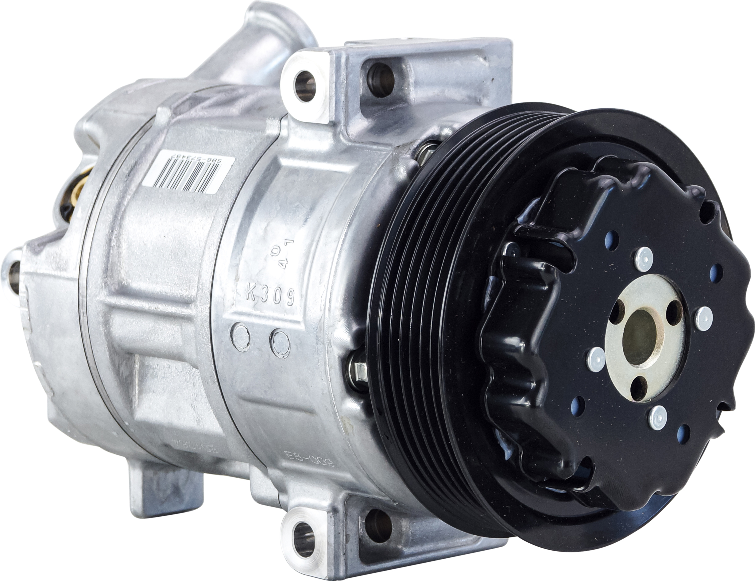 COMPRESSOR, FIAT PUNTO, 1.3 DIESEL, 2006-2010, DENSO 5SL12, 6PV, DIRECT MOUNT R134A