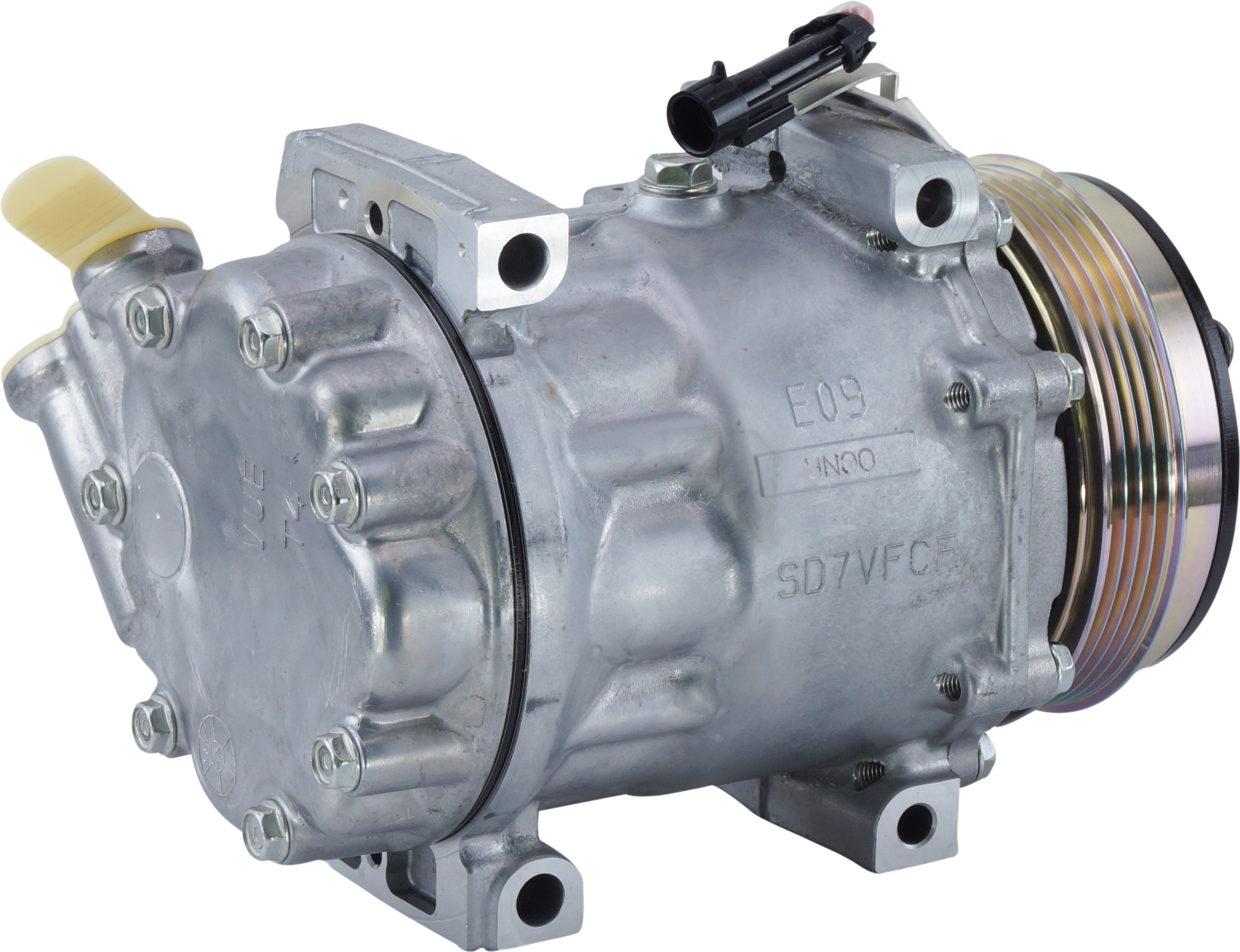 COMPRESSOR, FIAT DUCATO 2.3TD 02-, SANDEN, SD7V16, 12V, 4PV, VERT PAD, DIRECT MOUNT