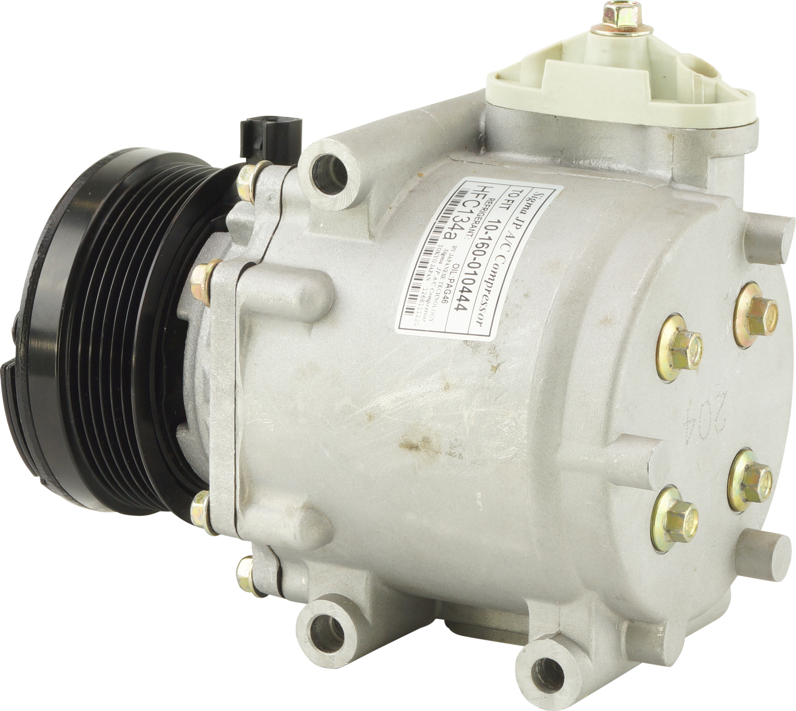 COMPRESSOR, FORD EXPLORER V8 4.6I 01/98-03/04, S-SERIES (REPL HALLA), 6PV, 110MM, VERT PAD, SCROLL