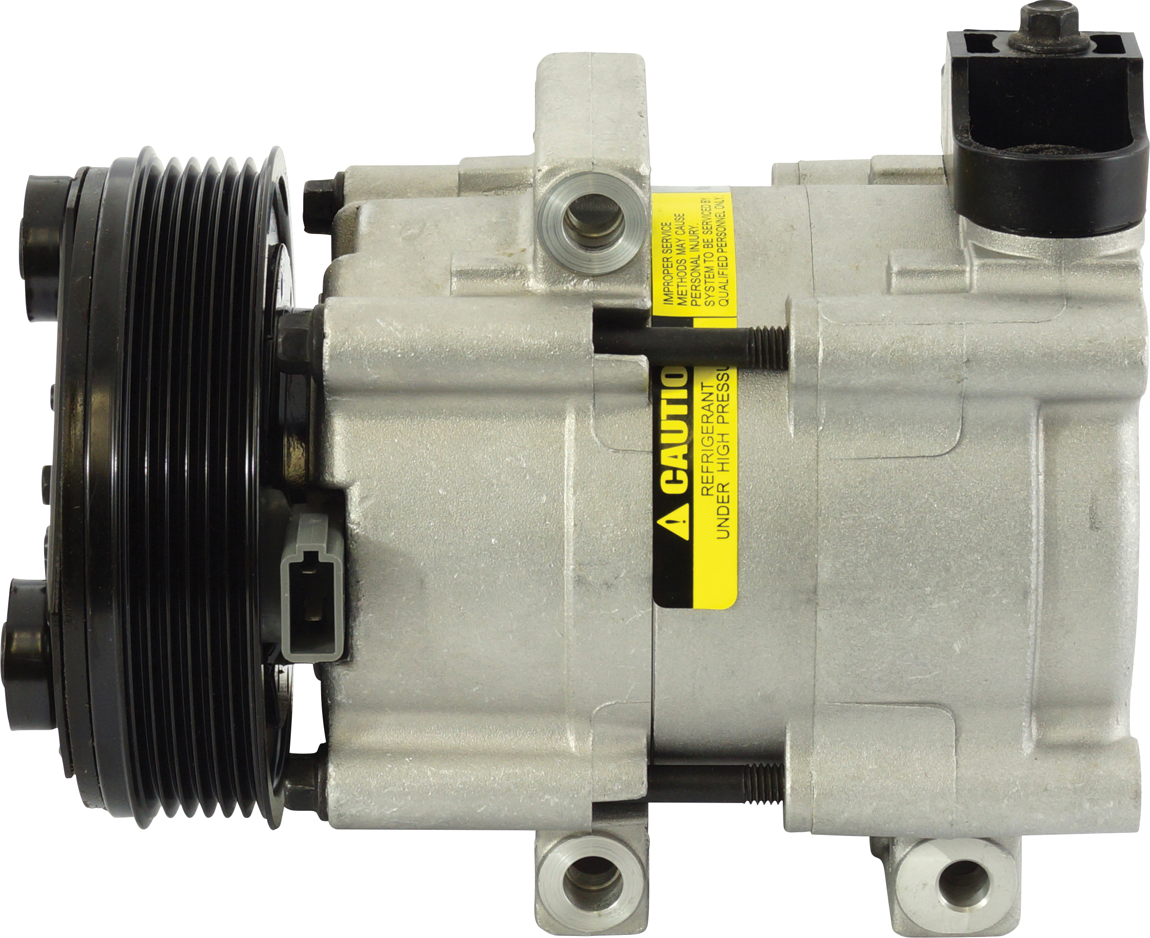 COMPRESSOR, FORD F250 4.2TD (SOME MODELS), HALLA, 6PV, 130MM, VERT PAD