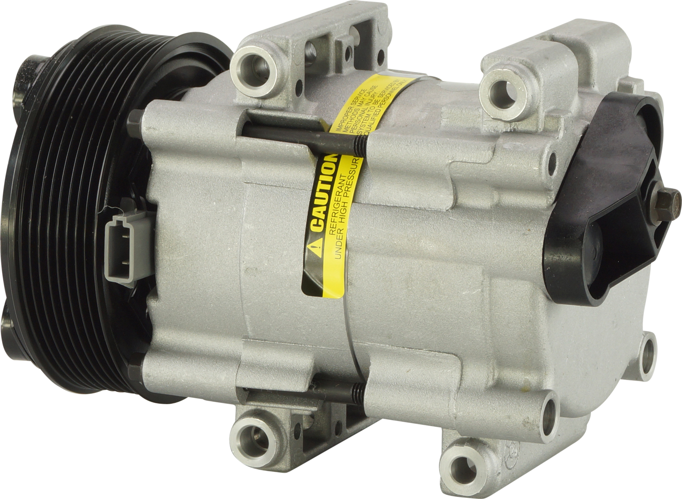 COMPRESSOR, FORD F250 7.3TD V8 07/01-04/04, S-SERIES (REPL HALLA), FS10, 8PV, 130MM, REAR PAD, R134A