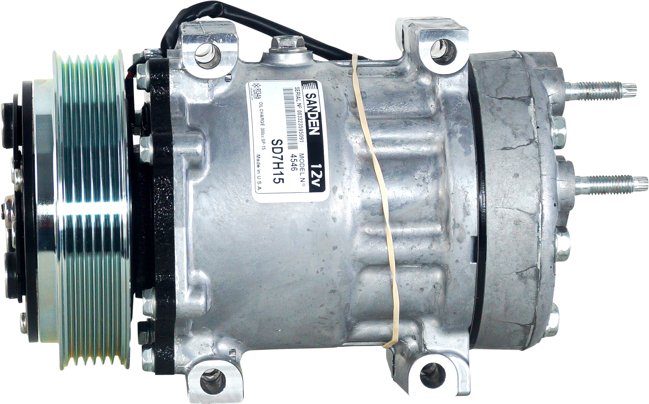 COMPRESSOR, FREIGHTLINER, SANDEN, SD7H15 4815, 12V, 6PV, 125MM, GWA HEAD