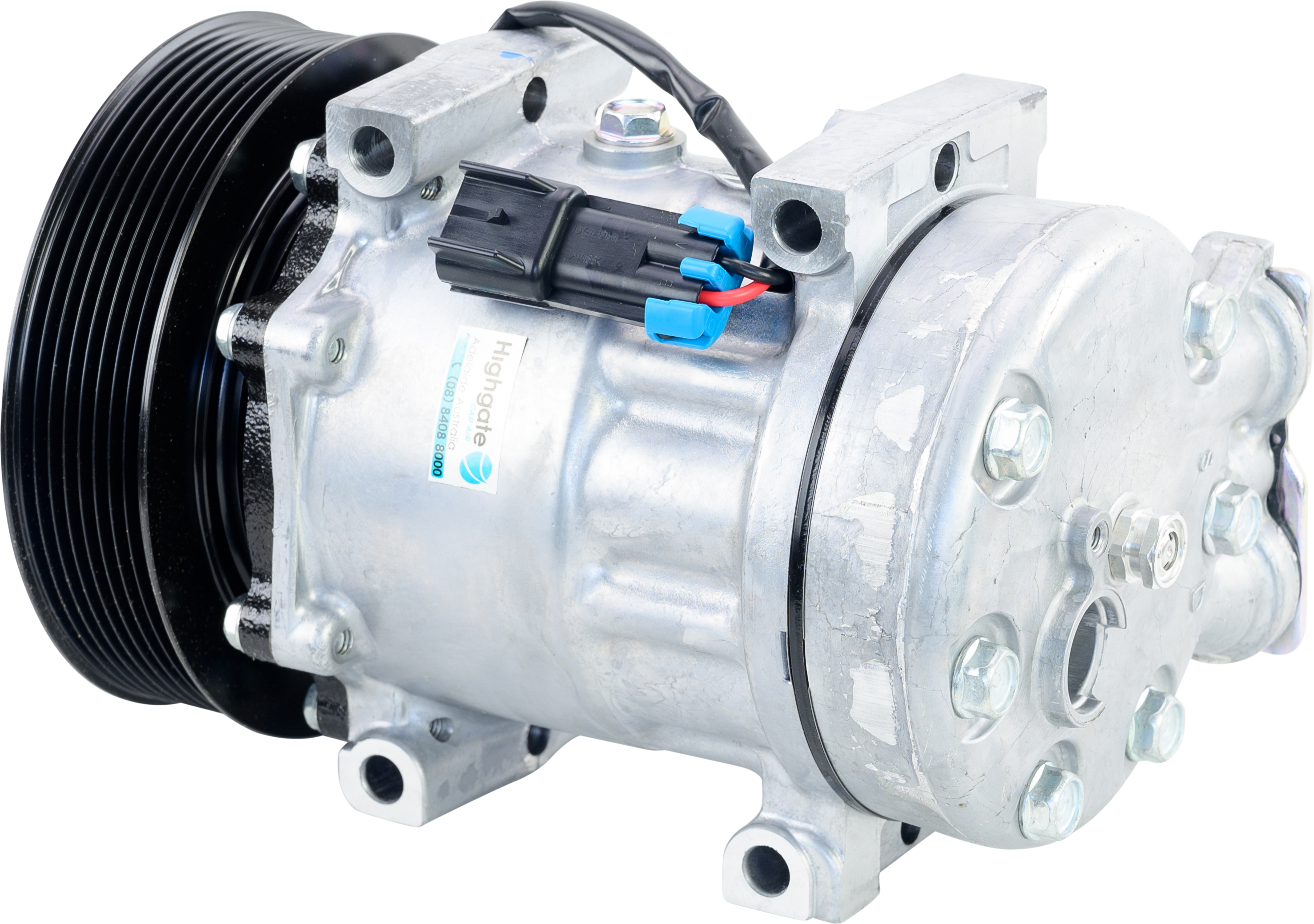 COMPRESSOR, FREIGHTLINER, SANDEN, SD7H15 4802, 12V, 8PV, 140MM, PAD LH SIDE, DIRECT MOUNT