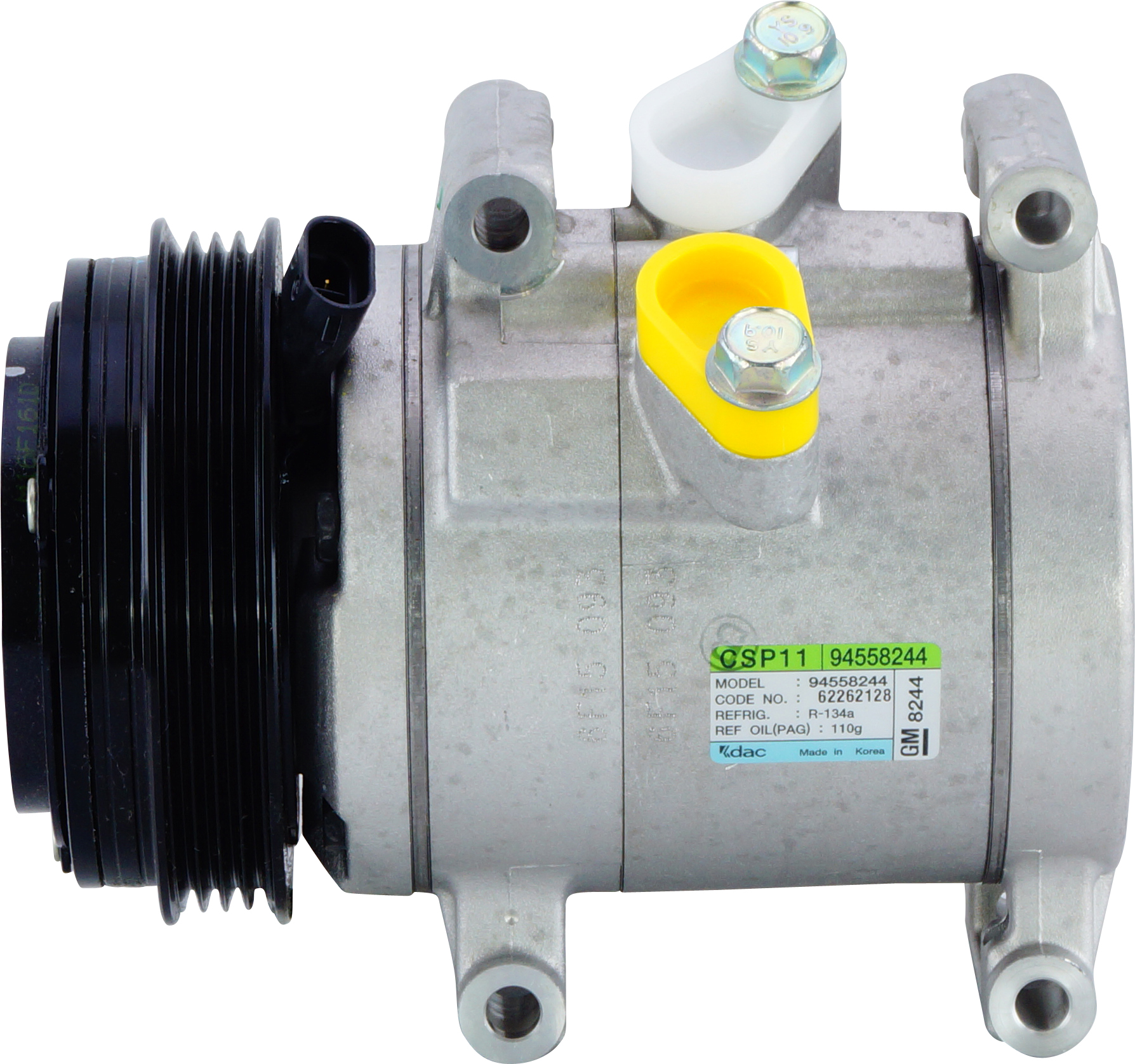 COMPRESSOR, HOLDEN BARINA TM 4 CYL 1.2I 10/11-02/15, DELPHI, CPS11, 4PV, 107MM