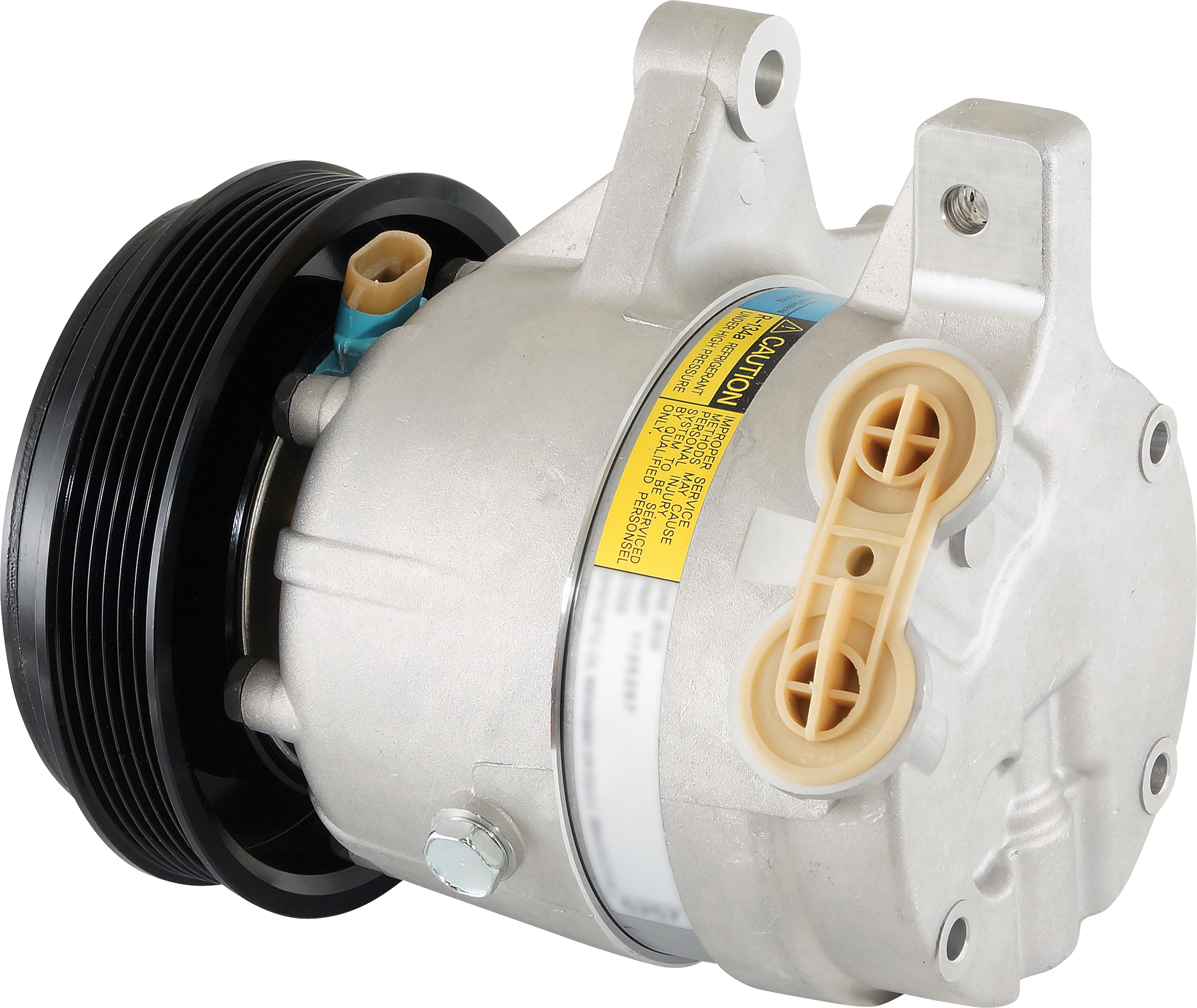 COMPRESSOR, HOLDEN COMMODORE VT, VX, VY 3.8I V6 08/97-08/04, S-SERIES (REPL DELPHI), 6PV, 142MM