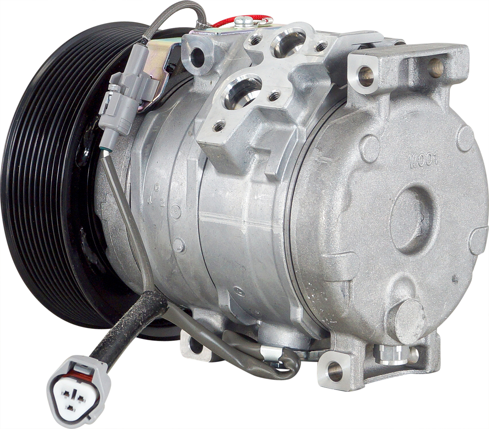 COMPRESSOR, HINO, DENSO, 10S15C, 24V, 10PV, 130MM, PAD, WITH SPEED SENSOR