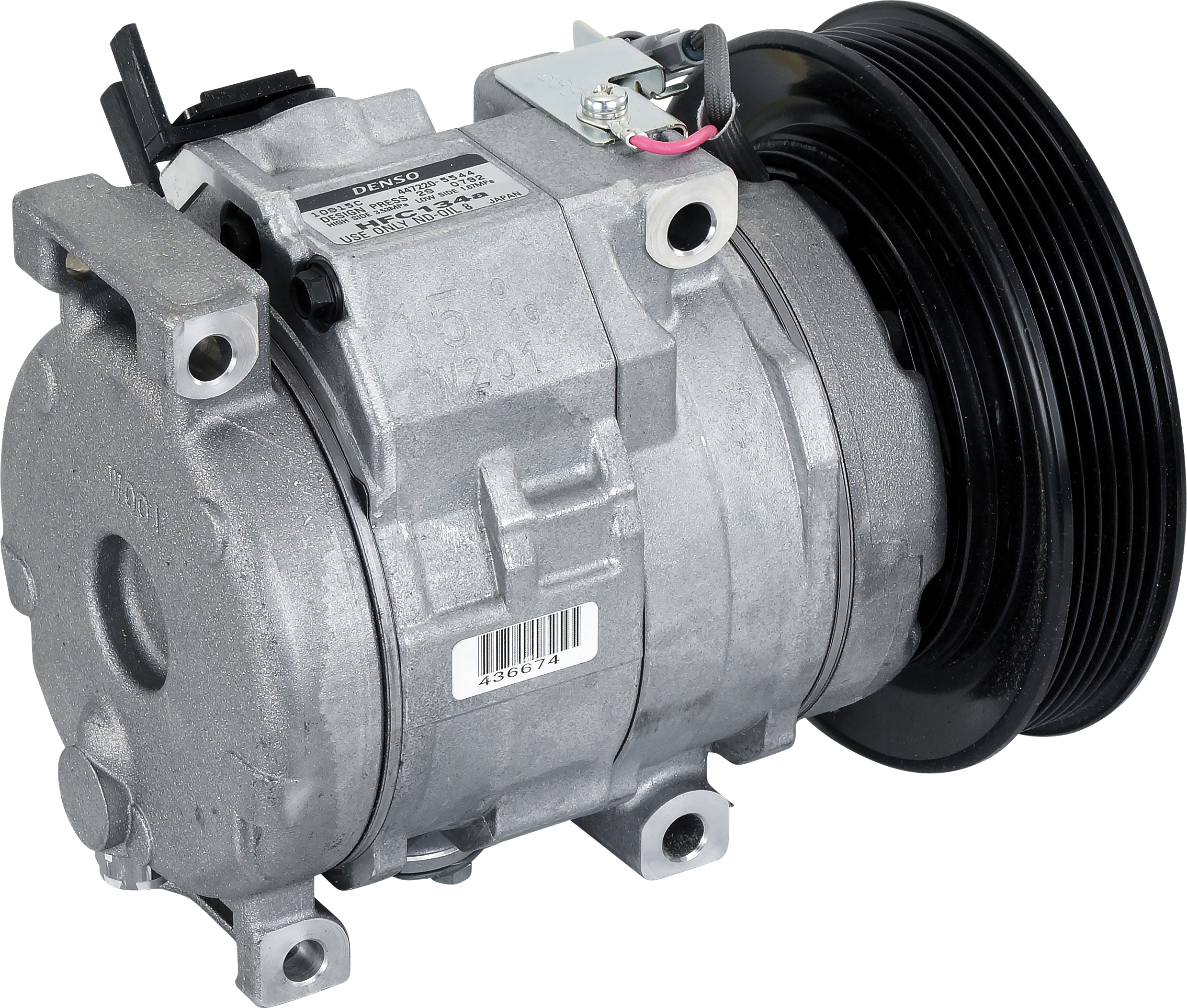 COMPRESSOR, HINO TRUCK 2009, DENSO, 10S15C, 24V, 6PV, WITH SPEED SENSOR