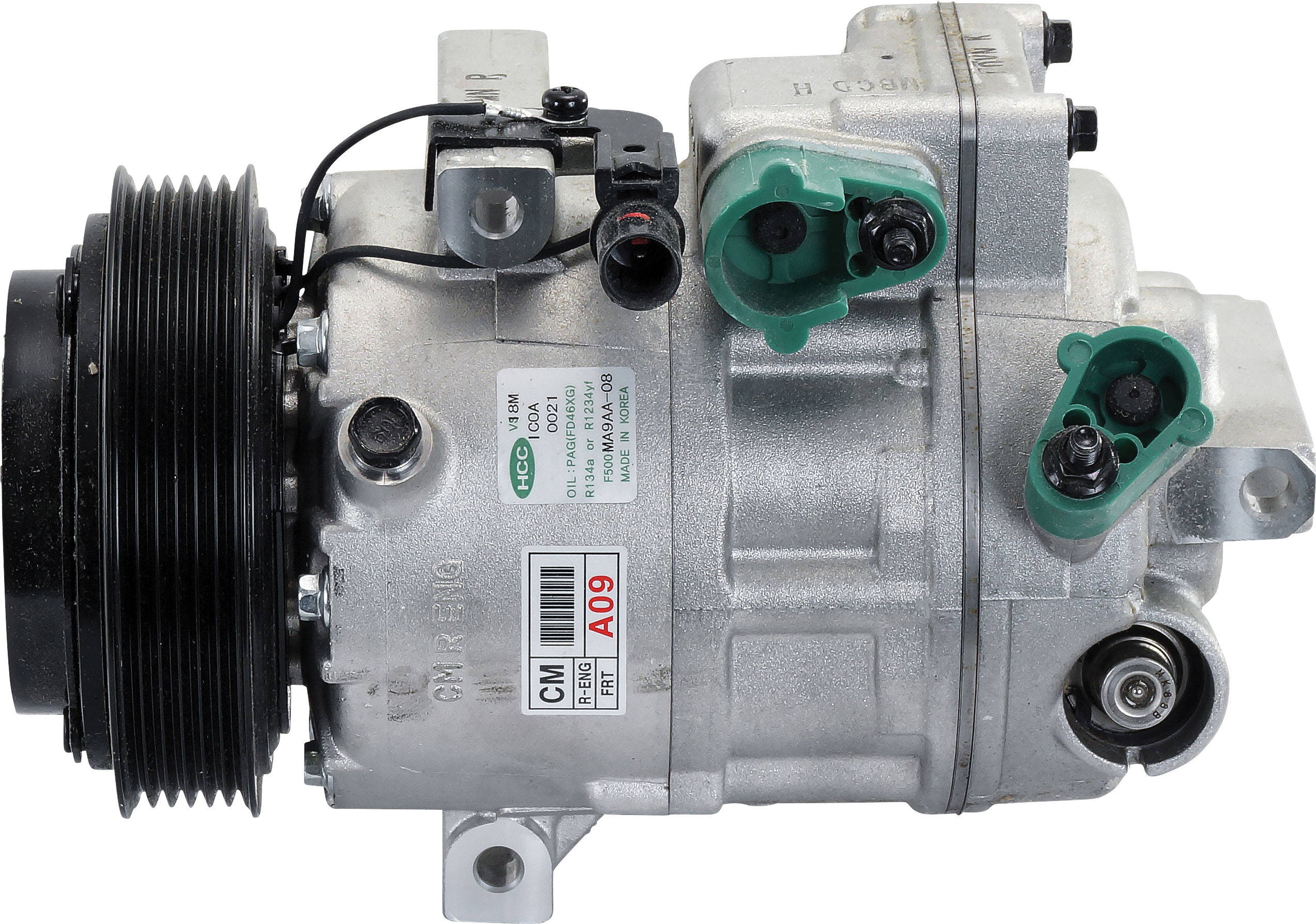 COMPRESSOR, HYUNDAI SANTA FE CM 4 CYL 2.2TD 11/09-08/12, HALLA, VS18M, 6PV, 119MM