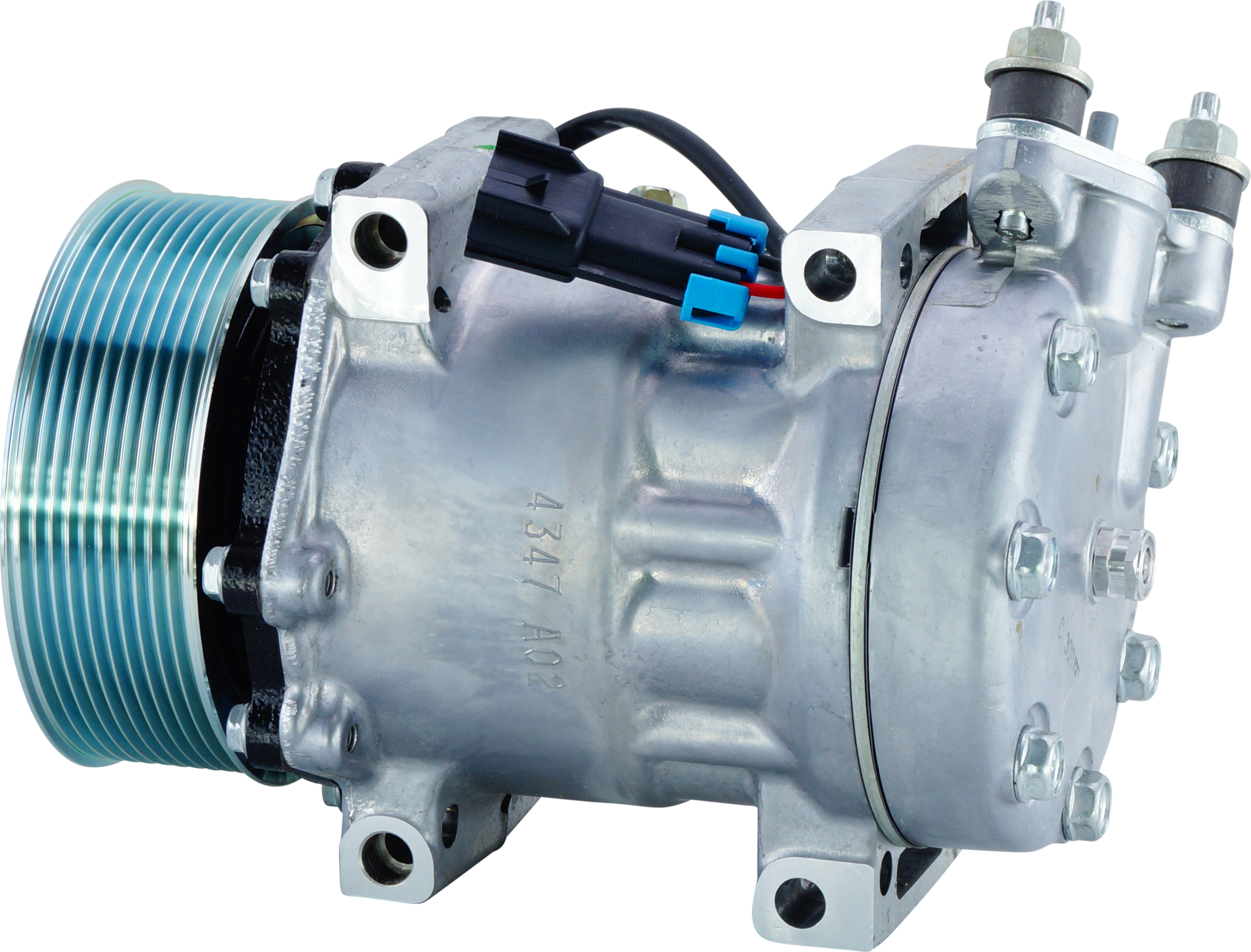 COMPRESSOR, INTERNATIONAL, SANDEN, SD7H15, 12V, 10PV, 119MM, VERT PAD, DIRECT MOUNT
