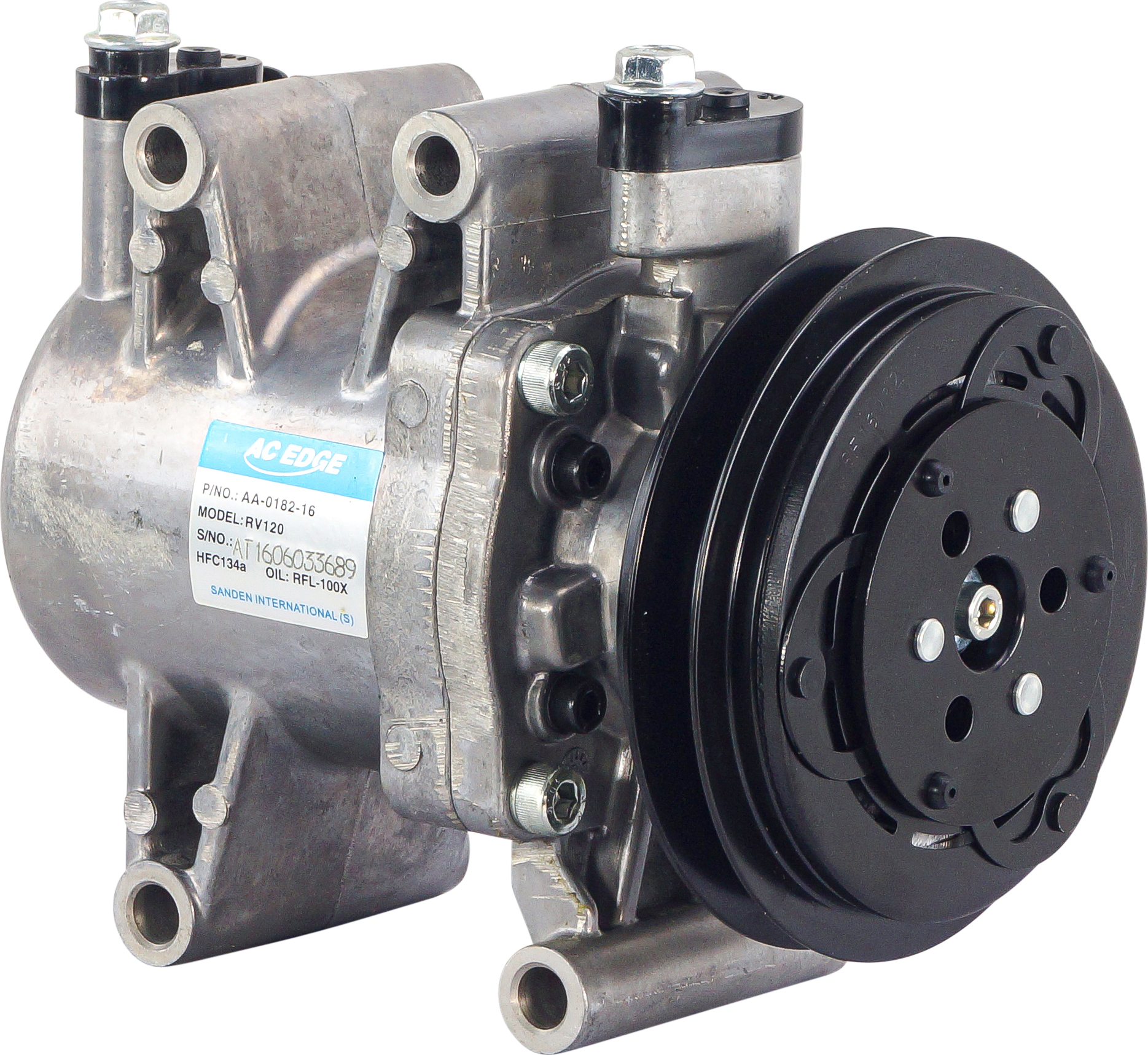 COMPRESSOR, ISUZU D-MAX 4 CYL 3.0TD 10/08-, REPLACES CALSONIC, CR12SB, 1A, 125MM