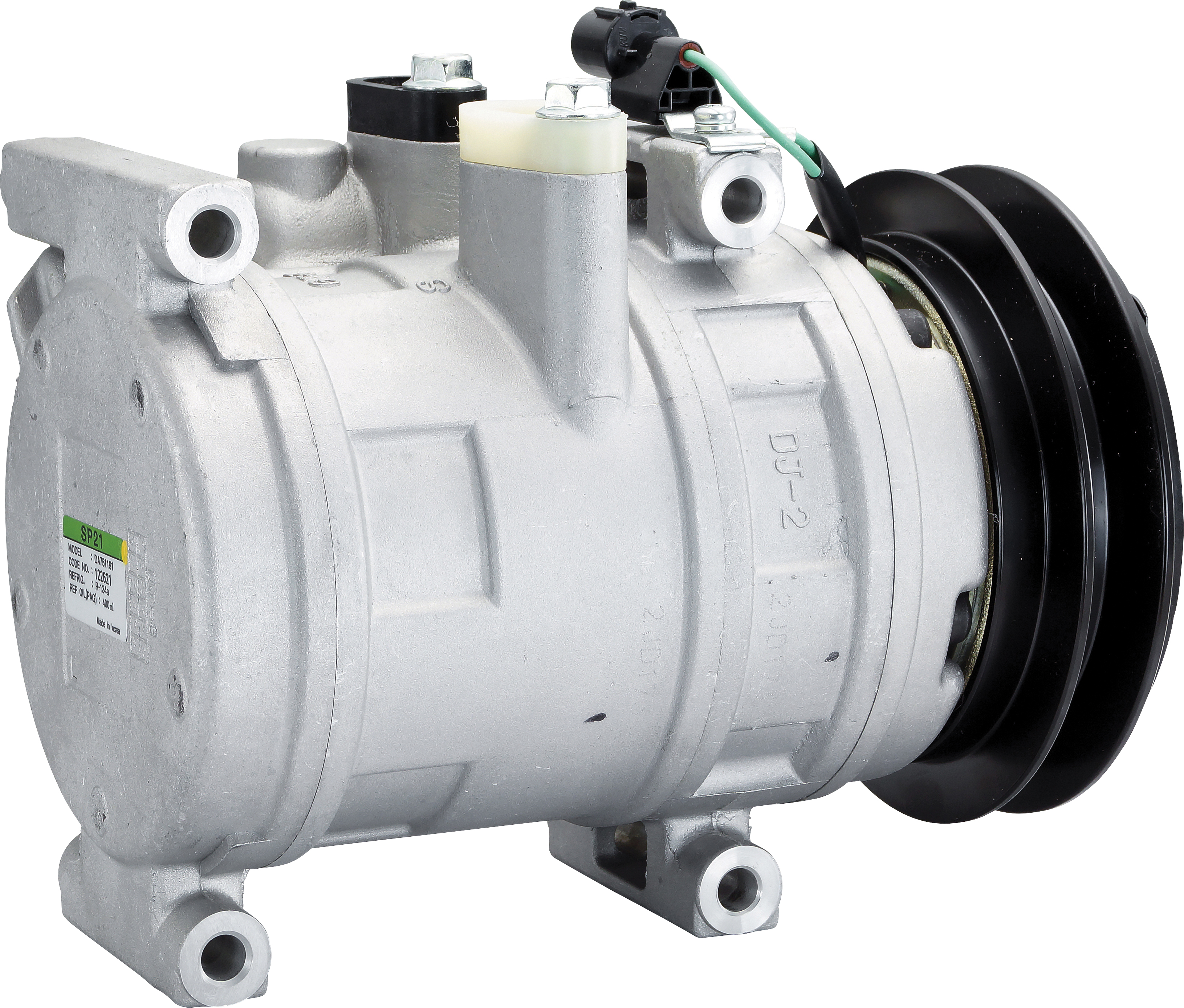 COMPRESSOR, ISUZU, DELPHI, SP21, 24V, 1B, 136MM, PAD