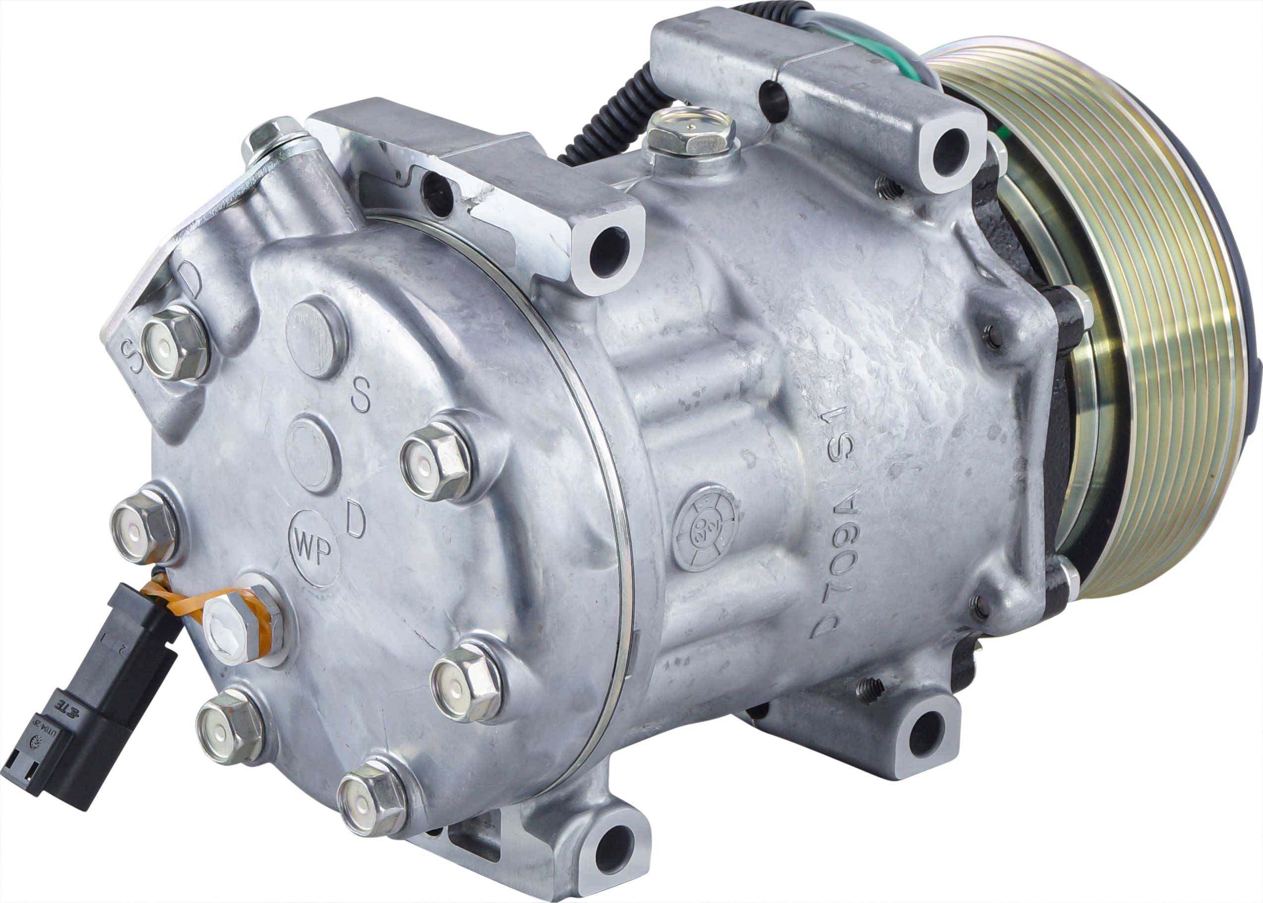 COMPRESSOR, JCB, SANDEN, SD7H15, 24V, 8PV, 120MM, DIRECT MOUNT, R134A