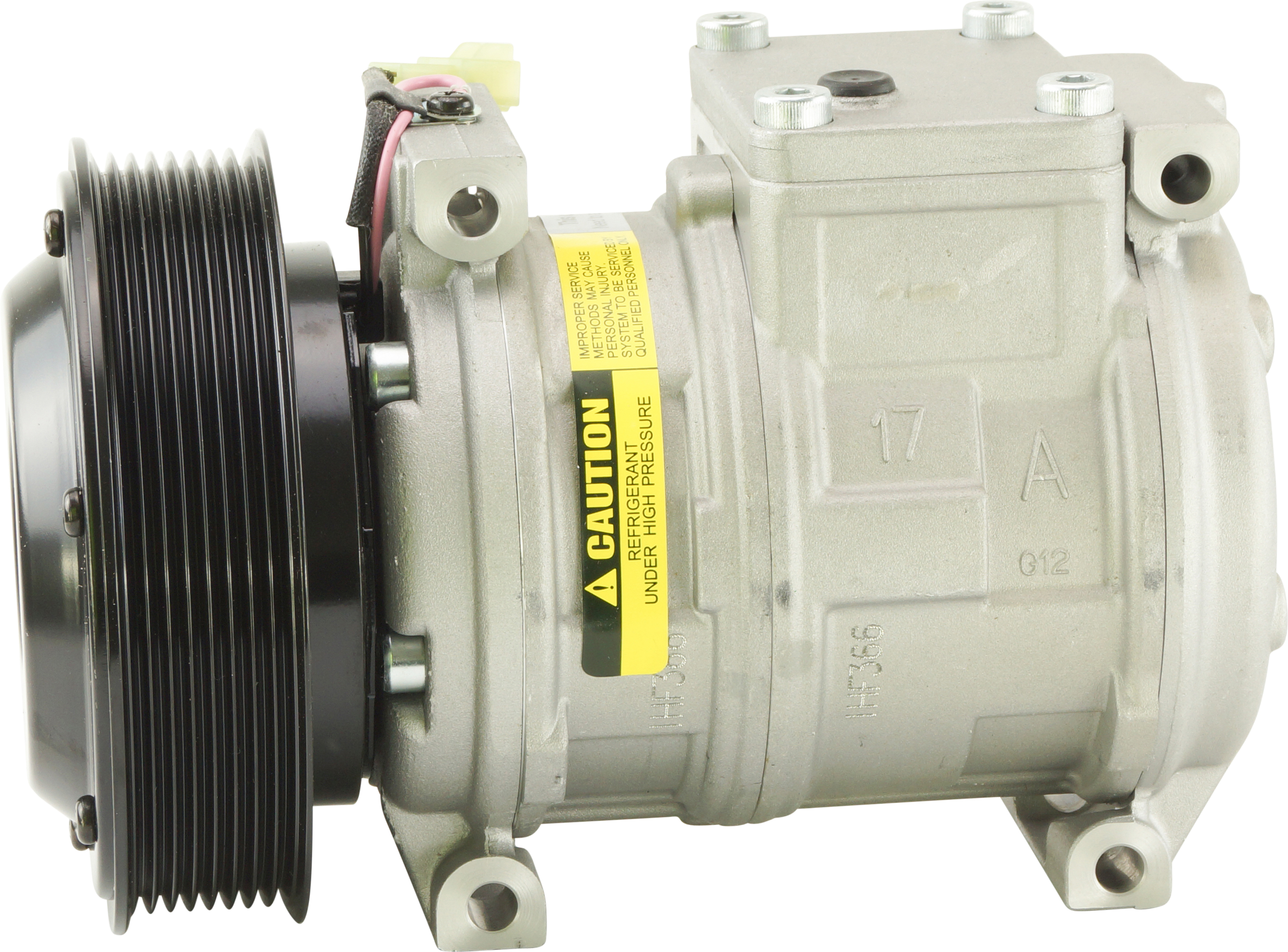 COMPRESSOR, JOHN DEERE, S-SERIES (REPL DENSO), 10PA17C, 24V, 8PV, 145MM, R134A, WITH DUST COVER
