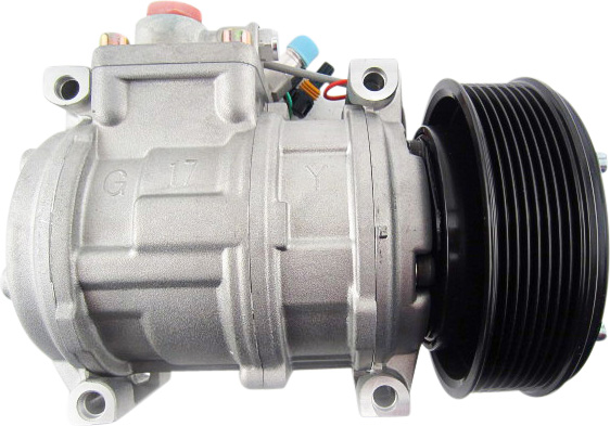 COMPRESSOR, JOHN DEERE, DENSO, 10PA17C, 24V, 8PV, 125MM, R134A, WITH DUST COVER