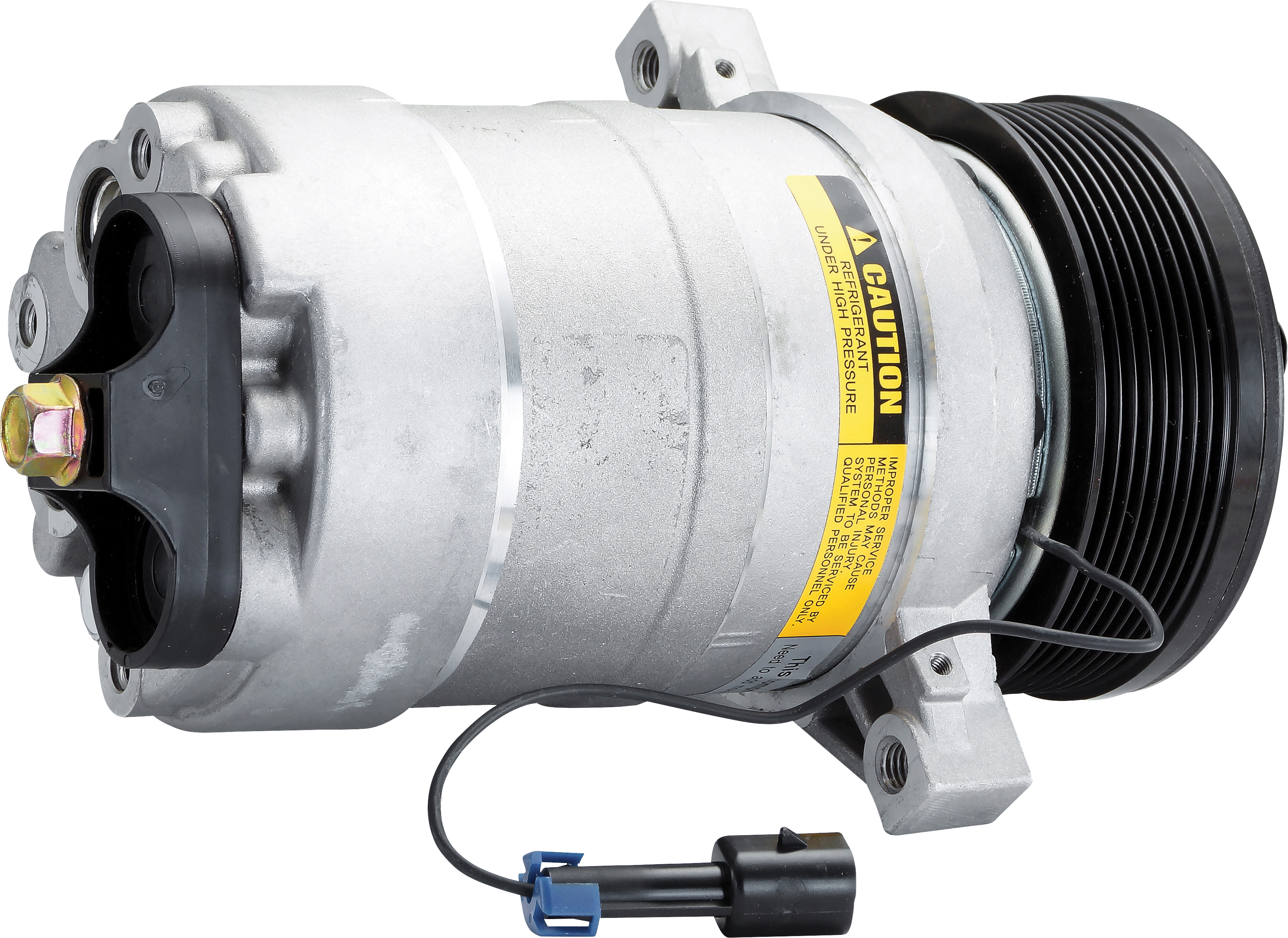 COMPRESSOR, JOHN DEERE TRACTOR, DELPHI, HR6, 12V, 8PV, 122MM