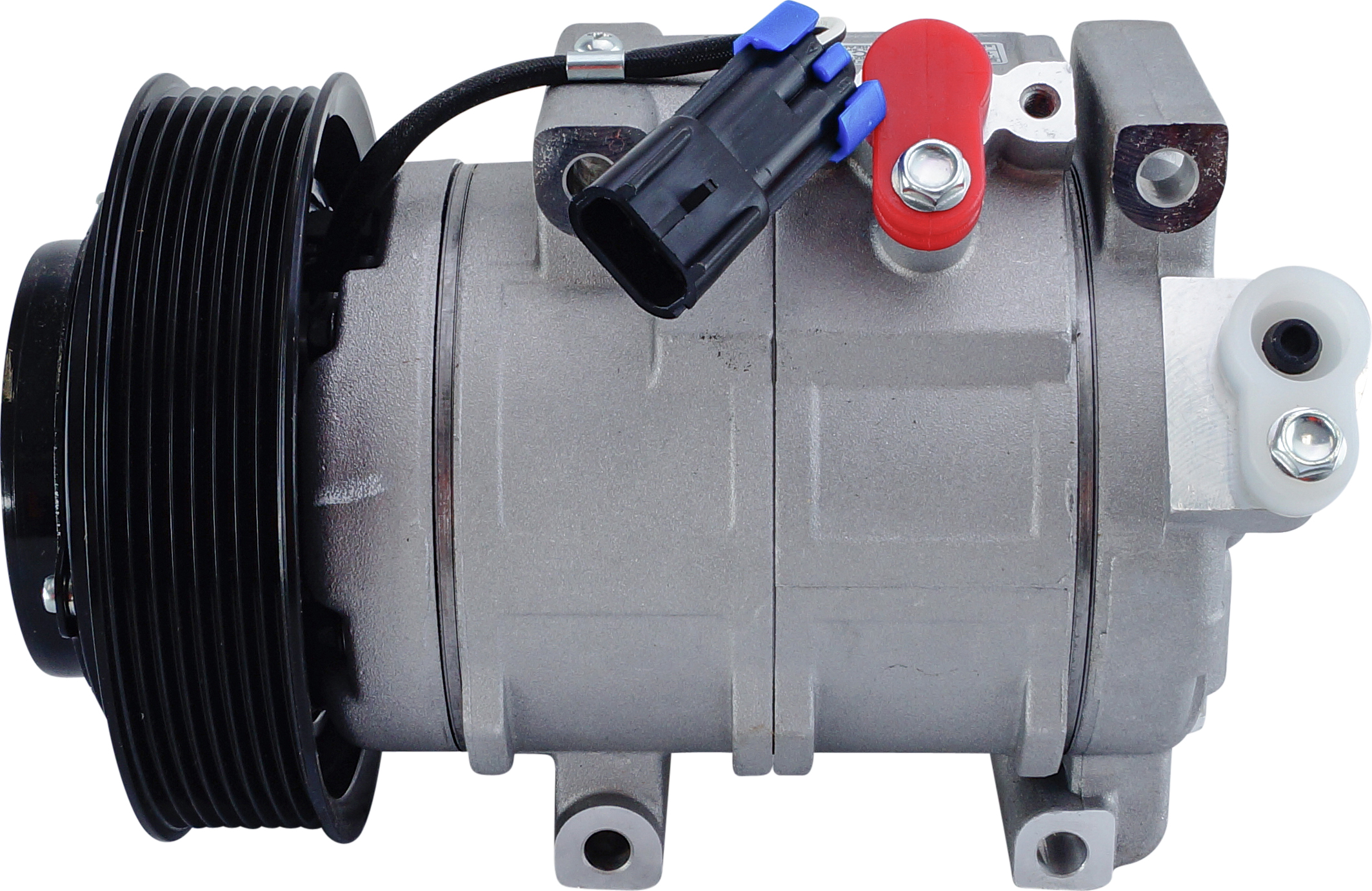 COMPRESSOR, JOHN DEERE, MANITOU, S-SERIES (REPL DENSO), 10SRE18C, 12V, 8PV, 143MM, R134A
