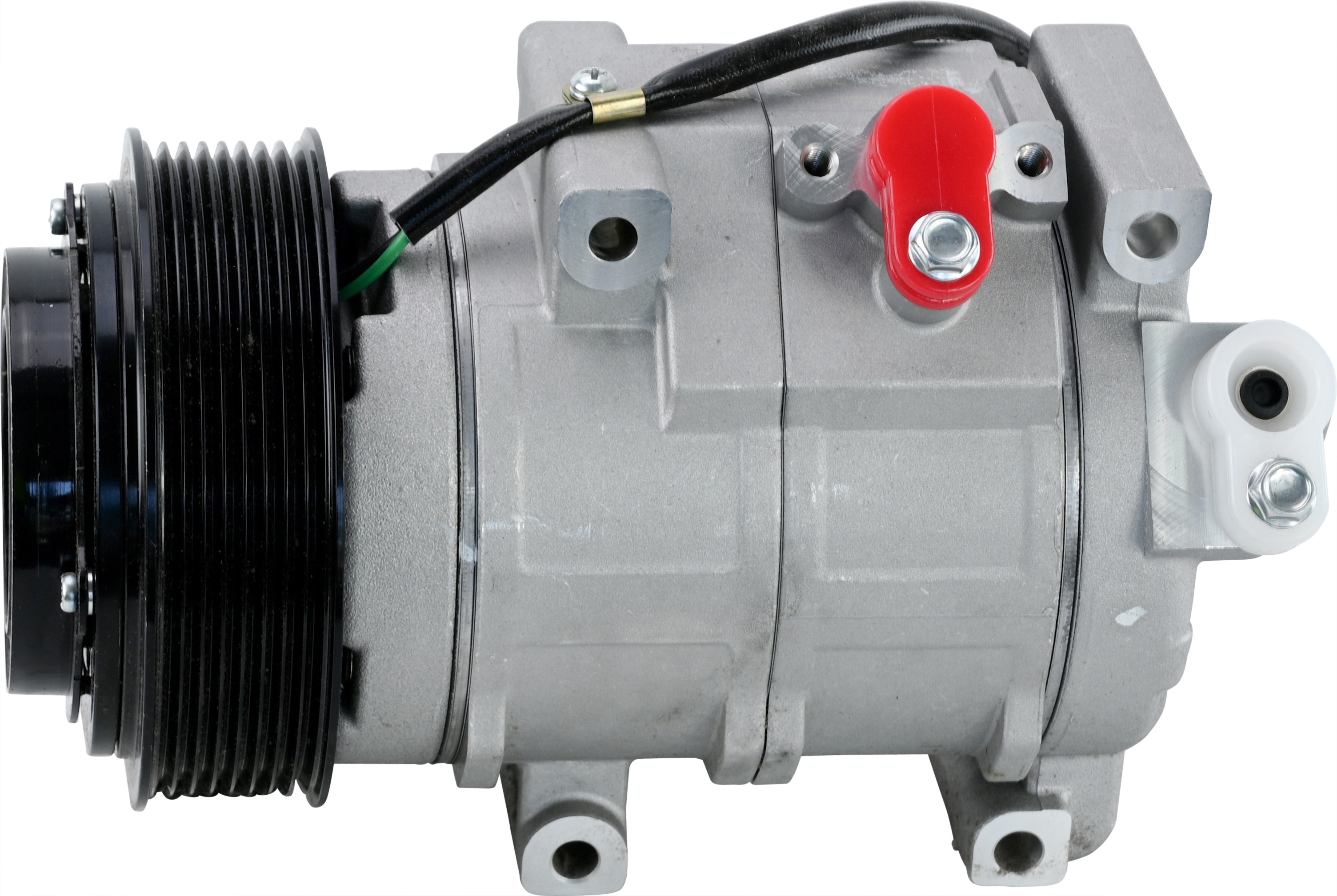 COMPRESSOR, JOHN DEERE, S-SERIES (REPL DENSO), 10SRE18C, 24V, 8PV, 125MM, R134A