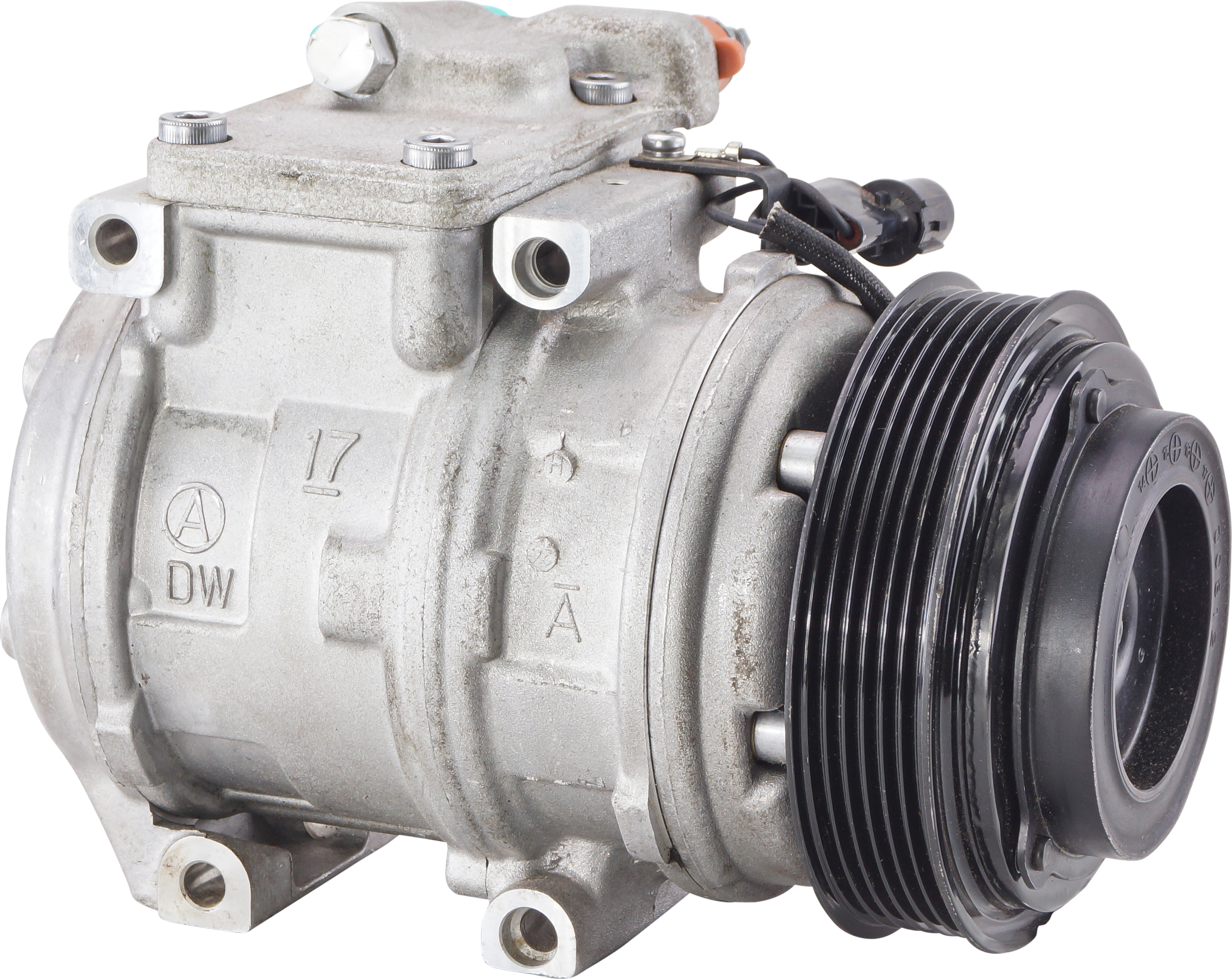 COMPRESSOR, KIA CARNIVAL VQ V6 2.7I 08/06-, DENSO, 10PA17C, 6PV, 124MM