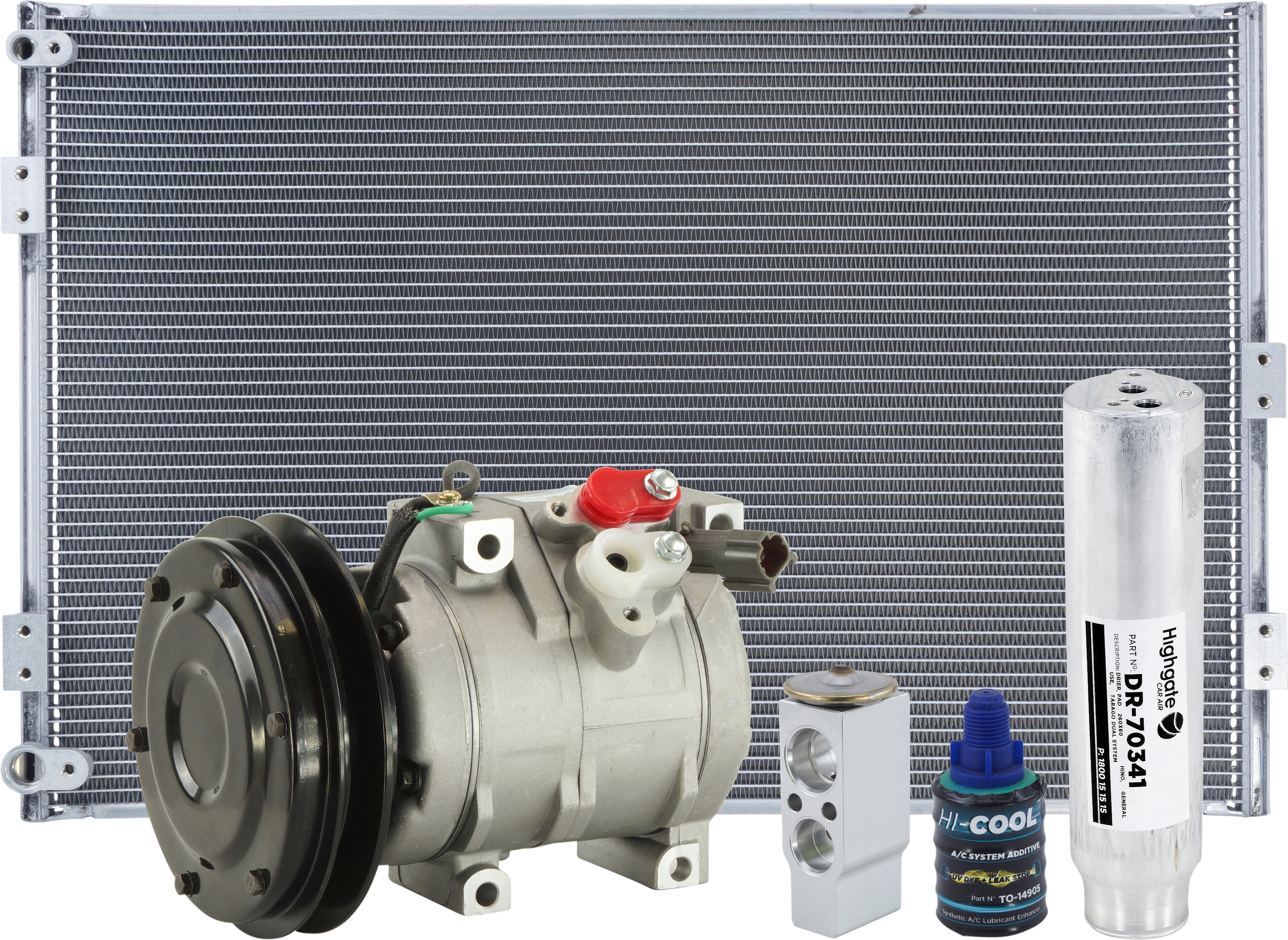 COMPRESSOR KIT, KOMATSU EXCAVATOR PC130-7 TO PC450LC-7, PC300-8 TO PC850-8, DOZER D155AX-6