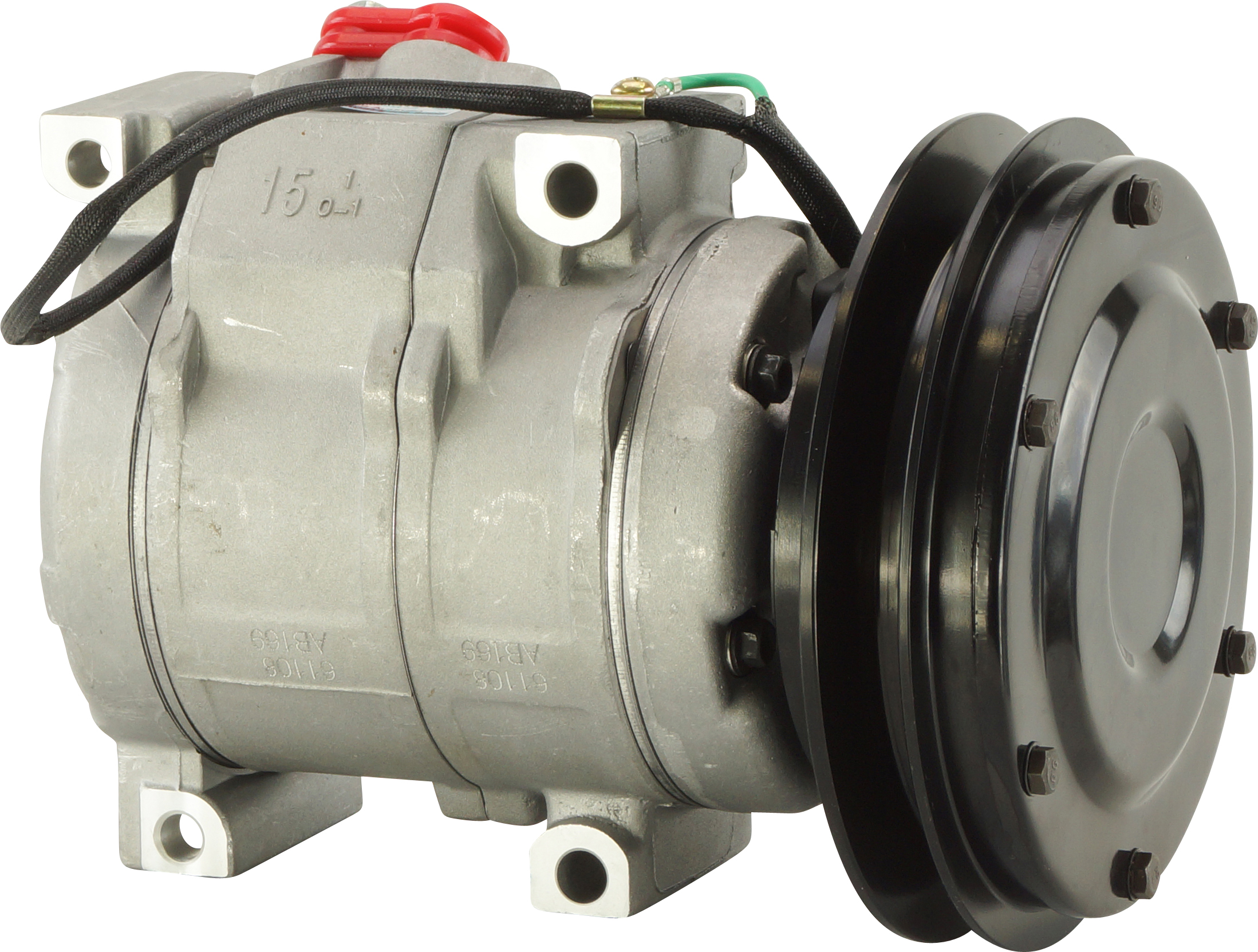 COMPRESSOR, KOMATSU PC-SERIES, S-SERIES (REPL DENSO), 10S15C, 24V, 1B, 152MM