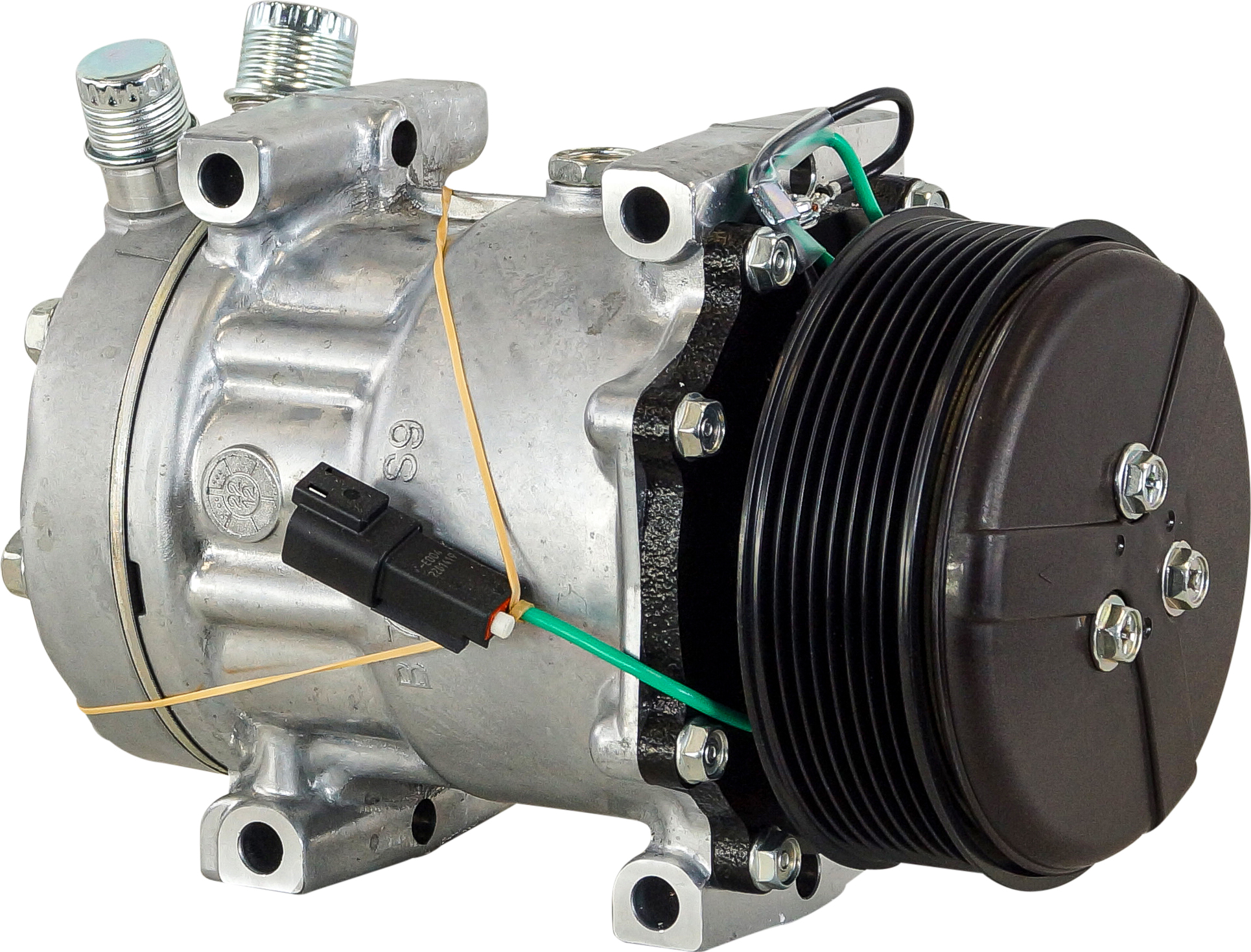 COMPRESSOR, LIEBHERR, SANDEN, 24V, 119MM, 8PV, VERT O-RING, JE HEAD, DIRECT MOUNT