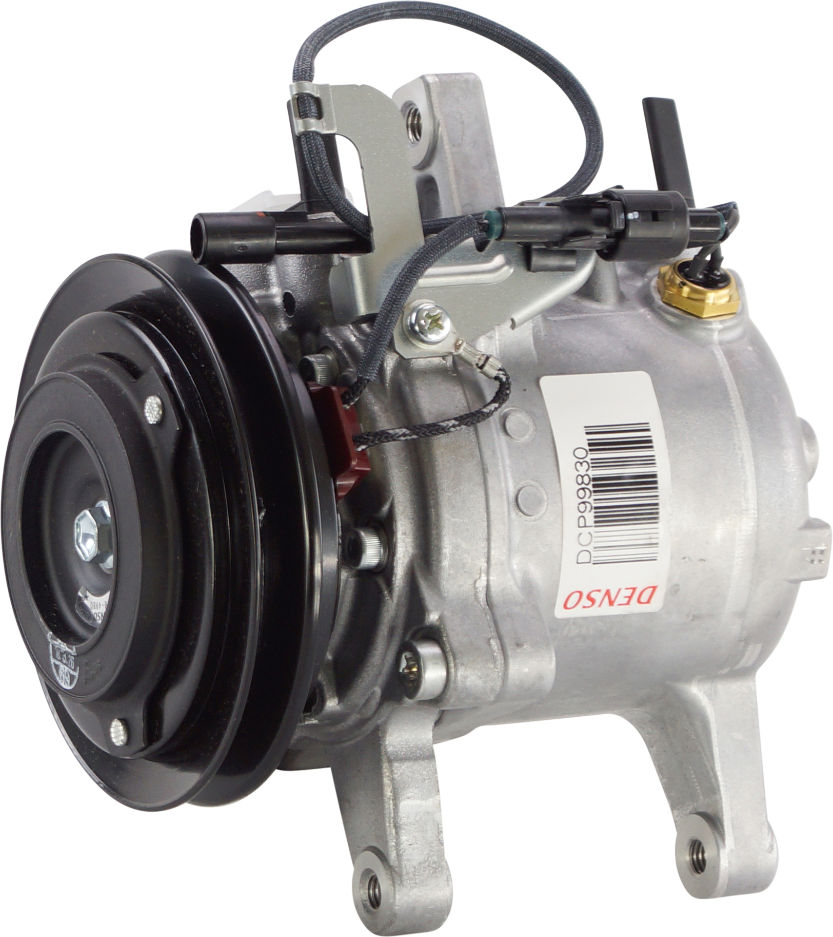 Compressor to suit Kubota M-series tractorDenso SV07E 12V 1A 111mm