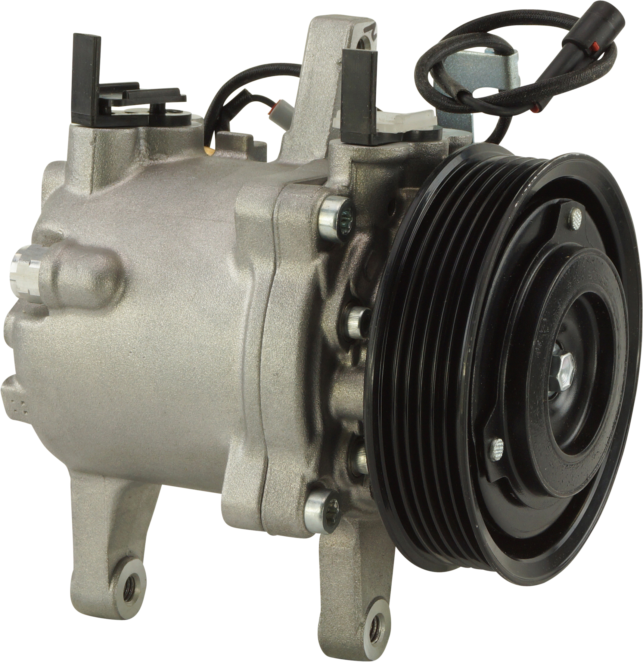 COMPRESSOR, KUBOTA M-SERIES TRACTOR, DENSO, SV07E, 12V, 6PV, 112.8MM, EAR MOUNT