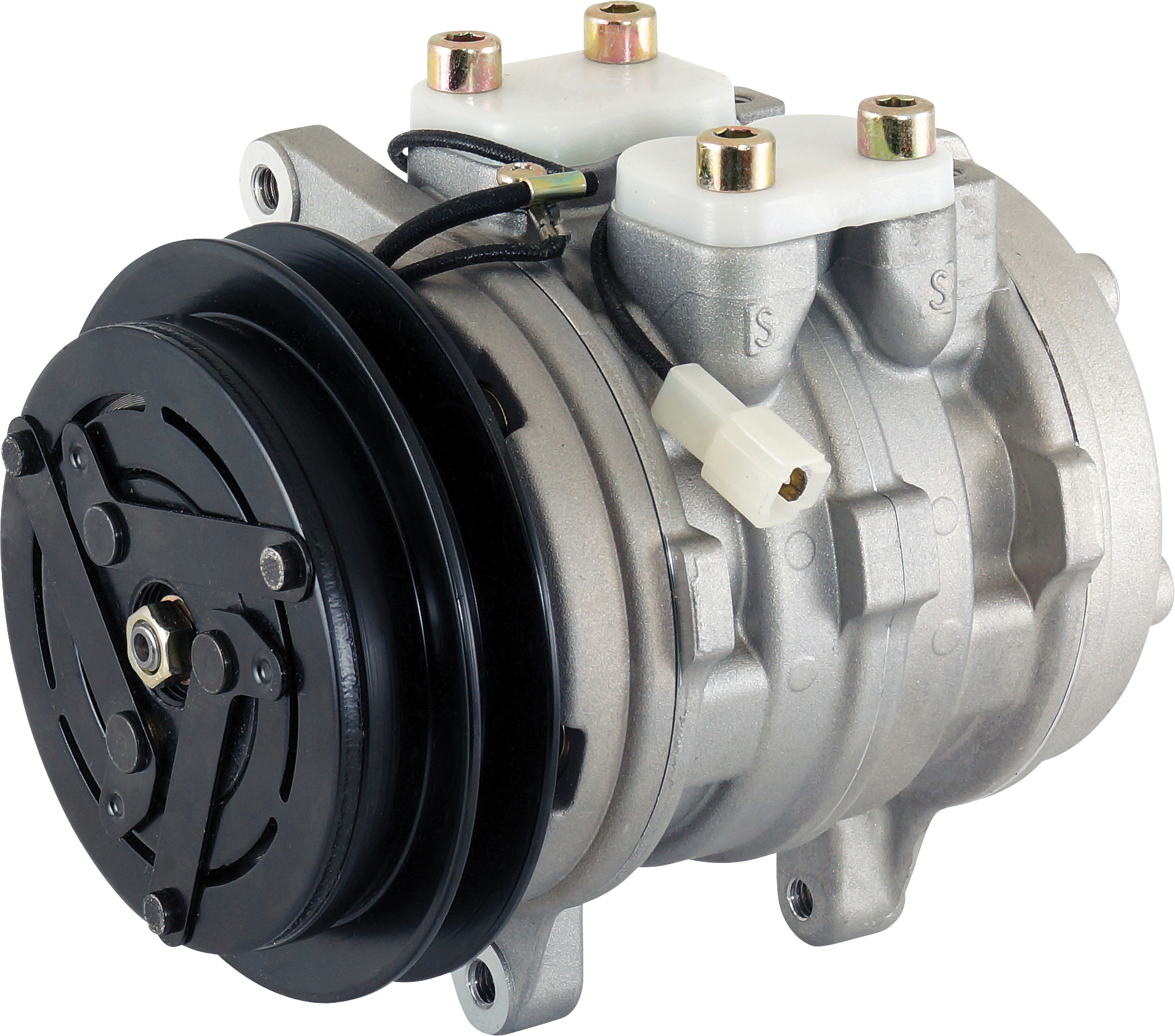 COMPRESSOR, KUBOTA TRACTOR, DENSO, 10P08E, 12V, 1A