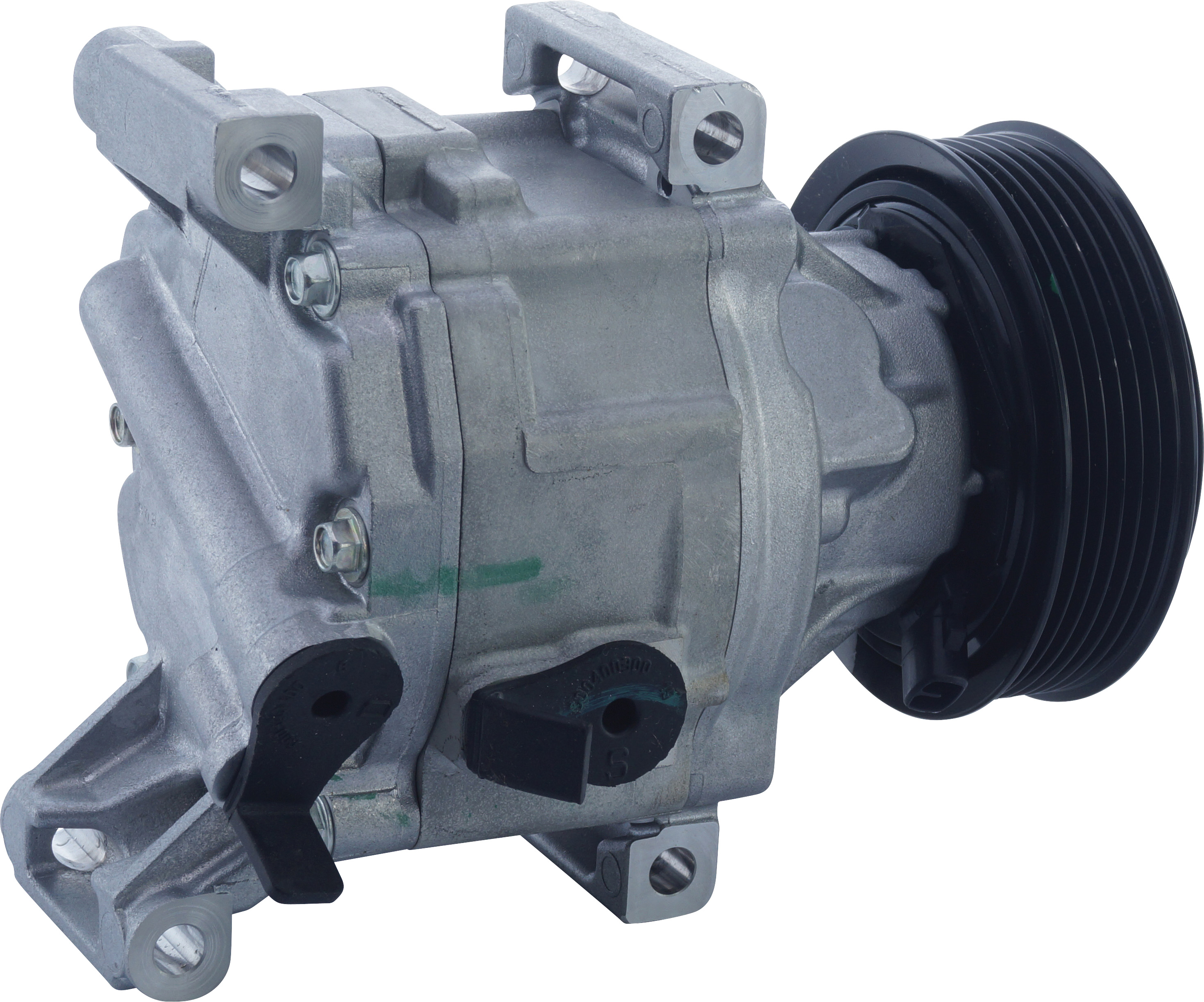 COMPRESSOR, JOHN DEERE TRACTOR, DENSO, SCSA06C, 12V, 6PV, 104MM, PAD, DIRECT MOUNT